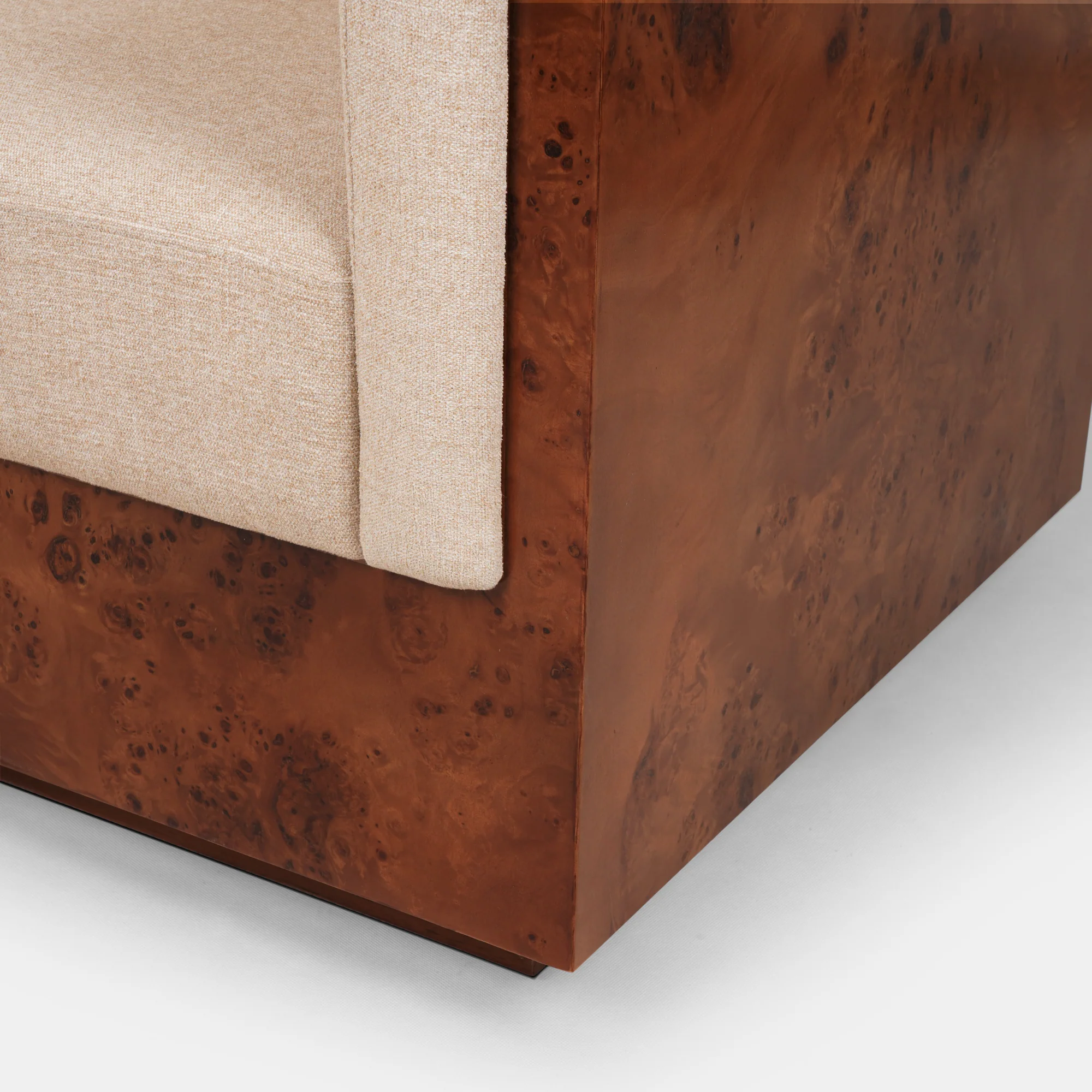 Cantera Burl wood Lounge Chair - Image 6