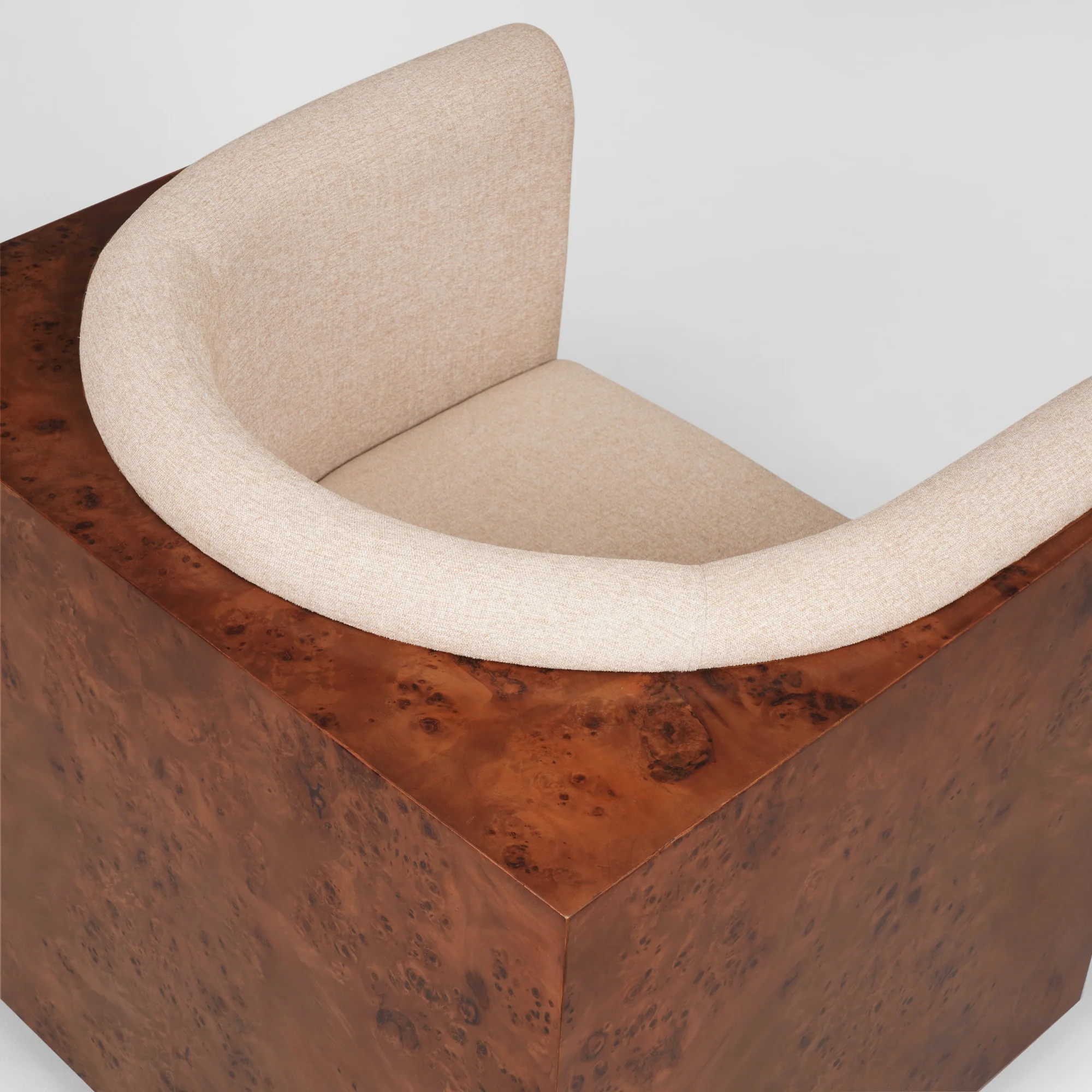 Cantera Burl wood Lounge Chair - Image 7