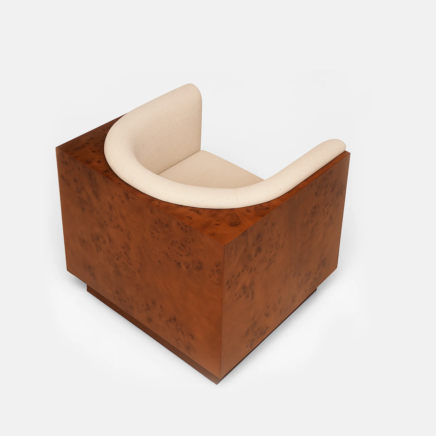 Cantera Burl wood Lounge Chair - Image 8