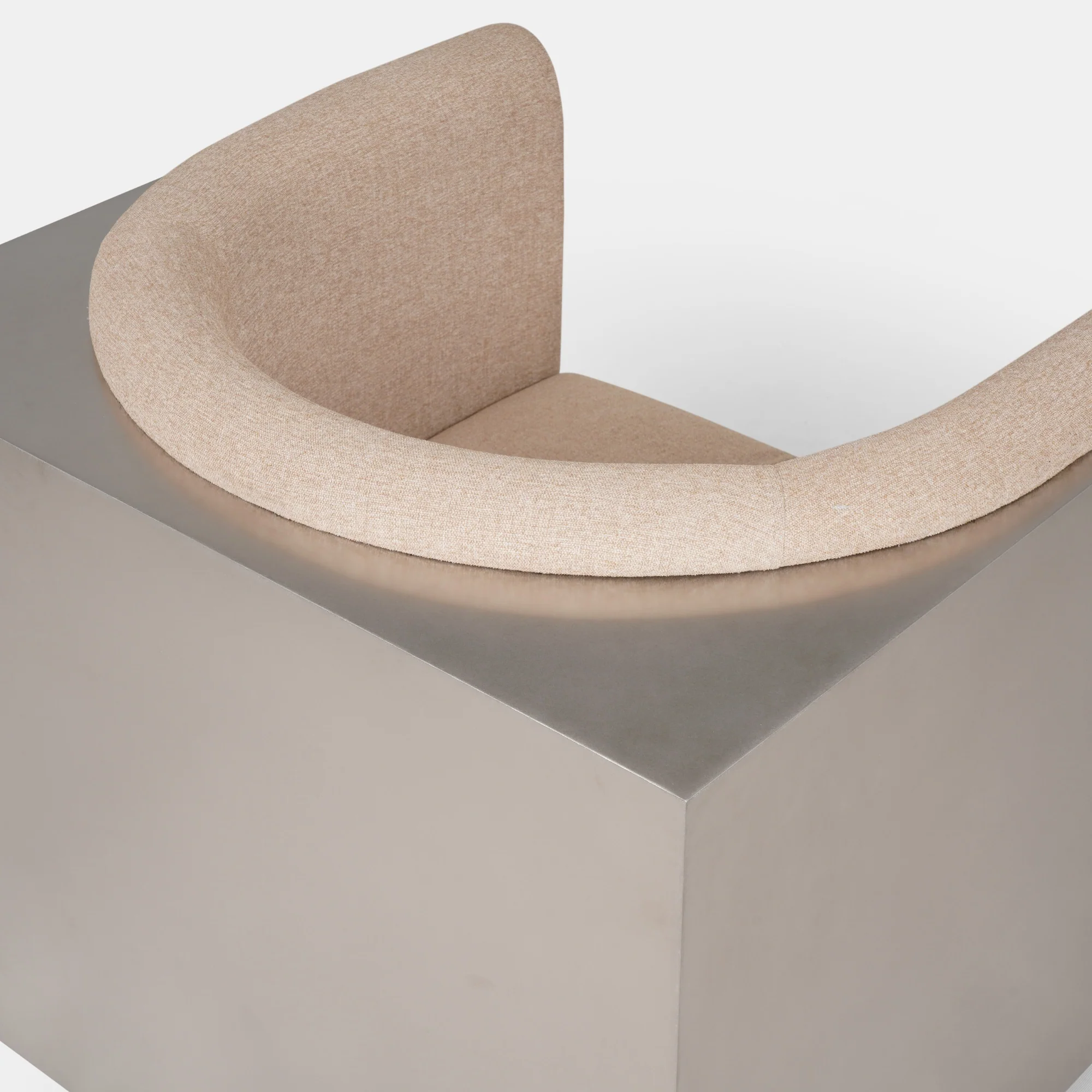 Cantera Stainless Steel Lounge Chair - Image 6