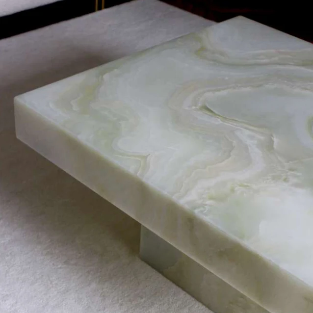 Cara Green Onyx Coffee Table - Image 3