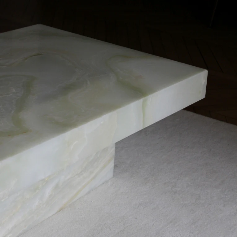 Cara Green Onyx Coffee Table - Image 4