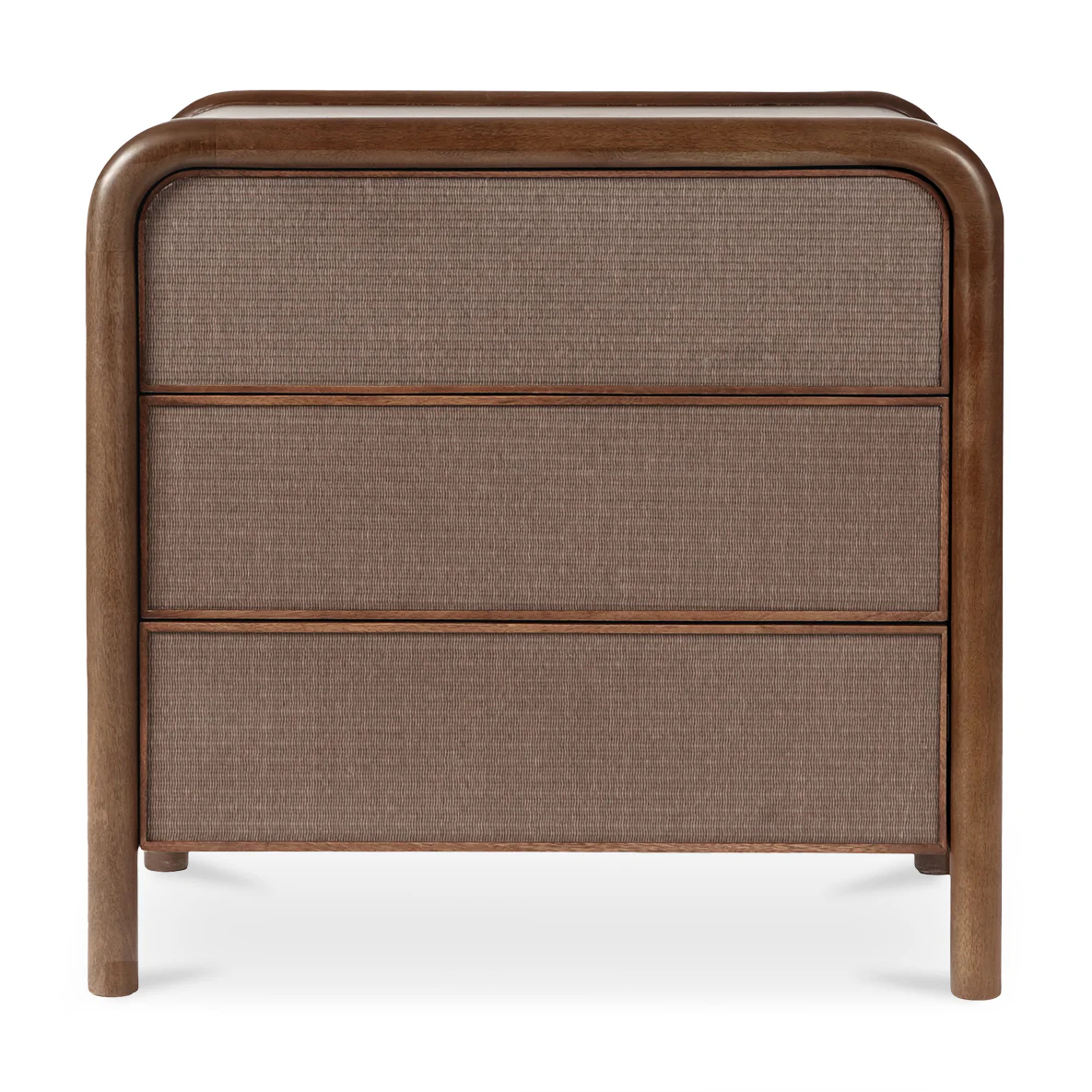 Carla 3 Drawer Nightstand - Warm Brown - Image 3