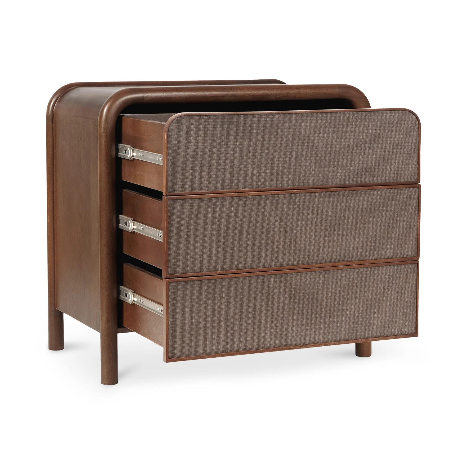 Carla 3 Drawer Nightstand - Warm Brown - Image 4