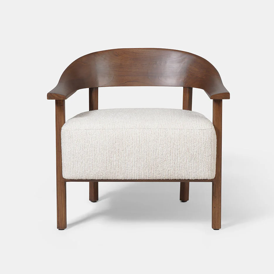 Celia Full Wood Armchair - Image 3