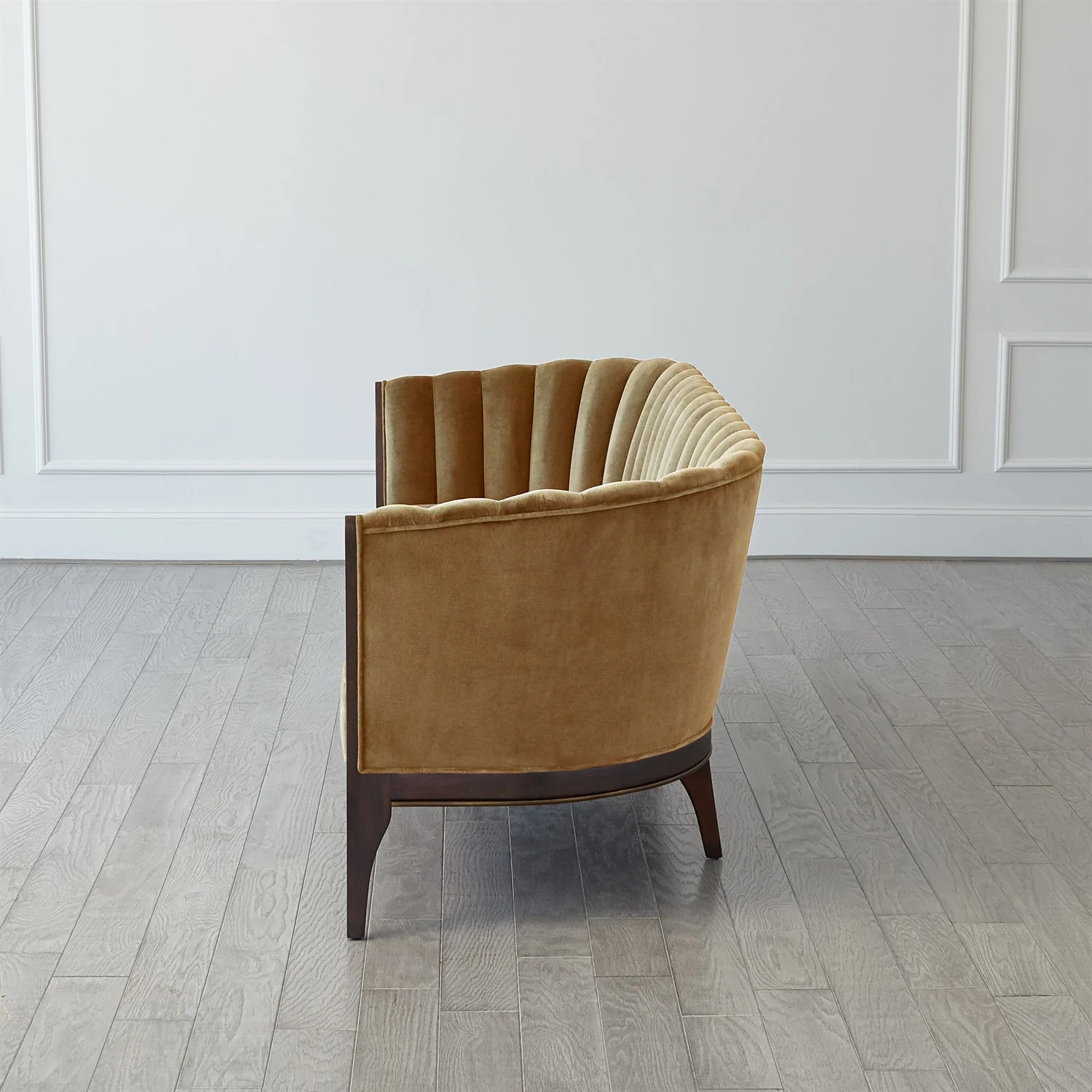Channel Back Sofa - Toast Velvet - Image 5