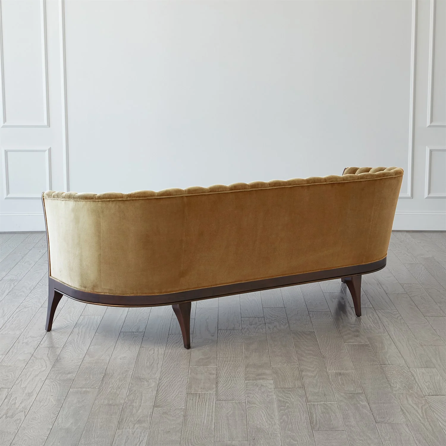 Channel Back Sofa - Toast Velvet - Image 6