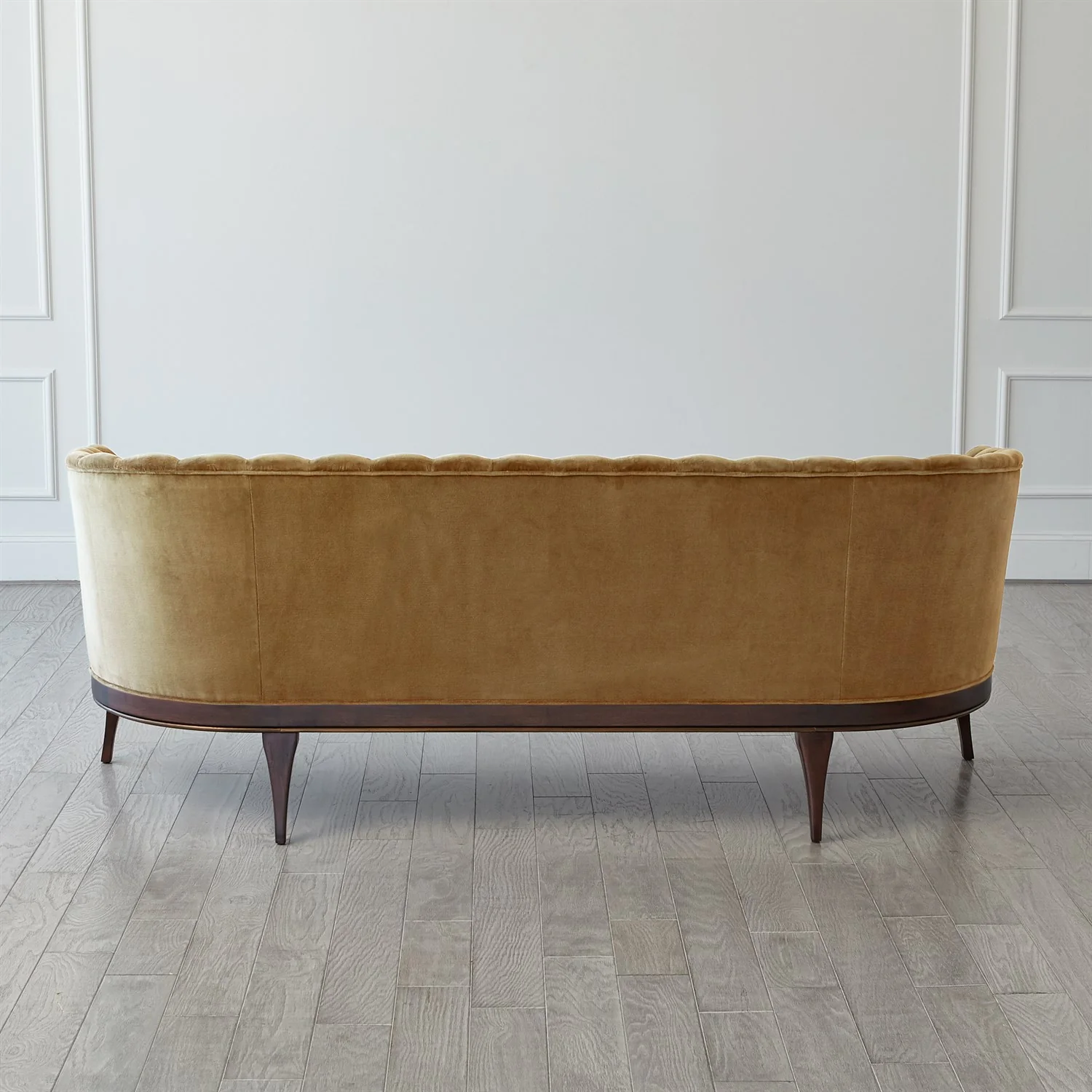 Channel Back Sofa - Toast Velvet - Image 8
