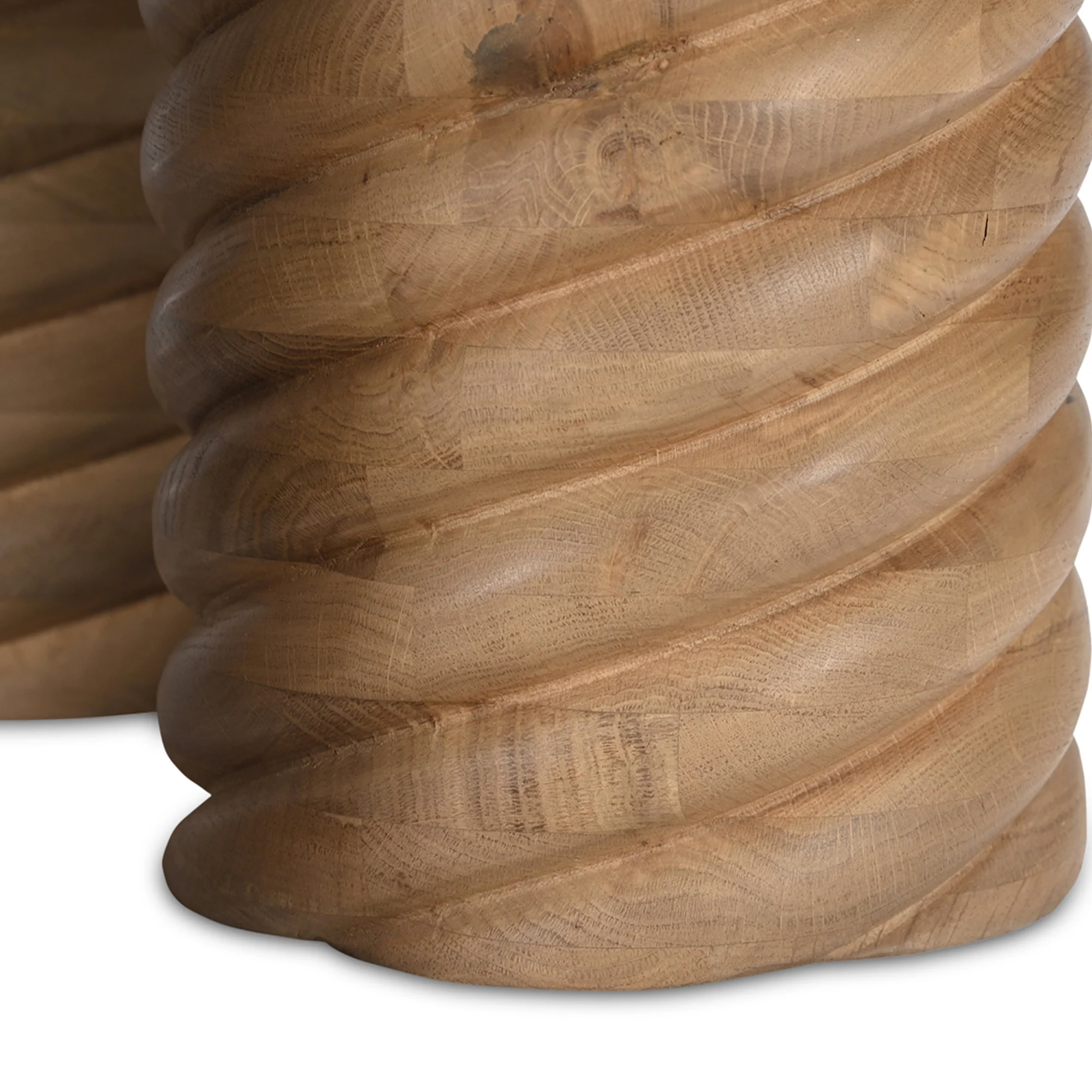 Charlotte Oak Round Coffee Table - Image 10