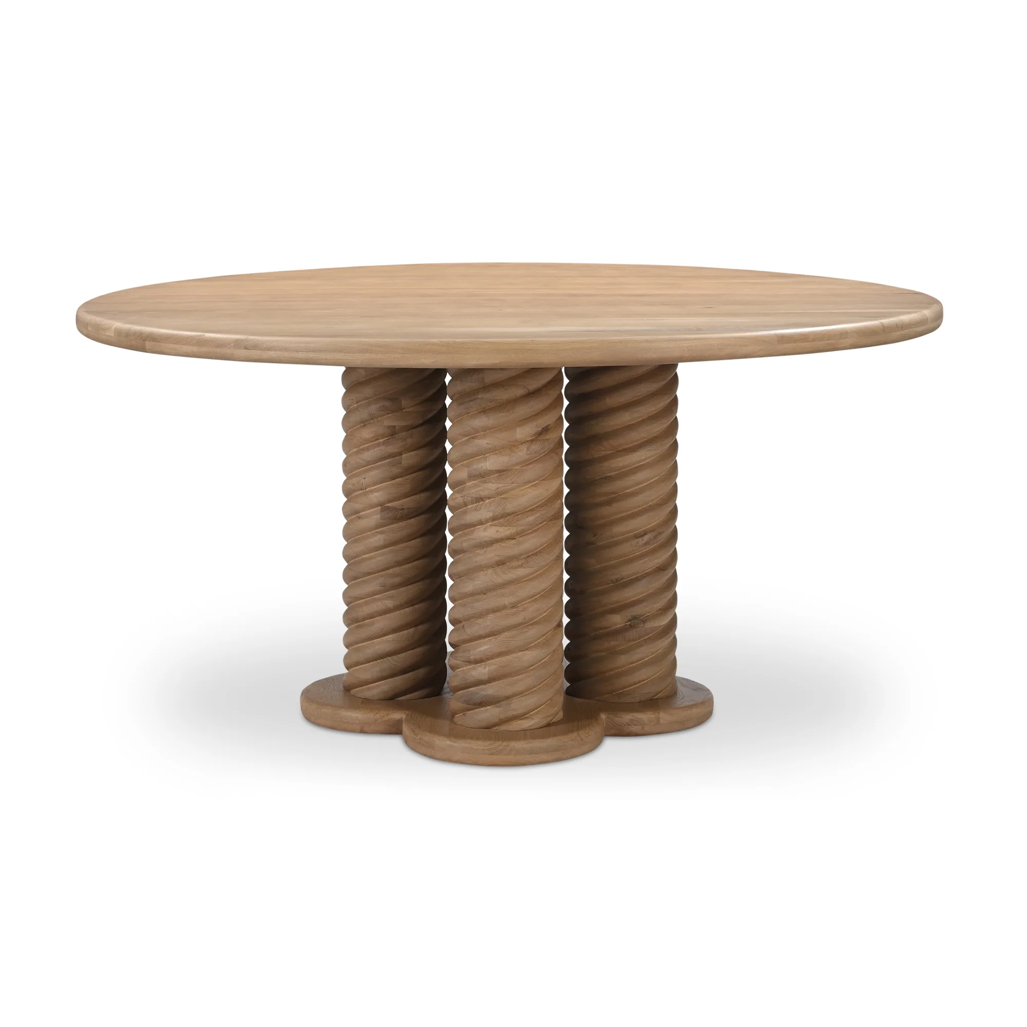 Charlotte Oak Round Dining Table - Image 5