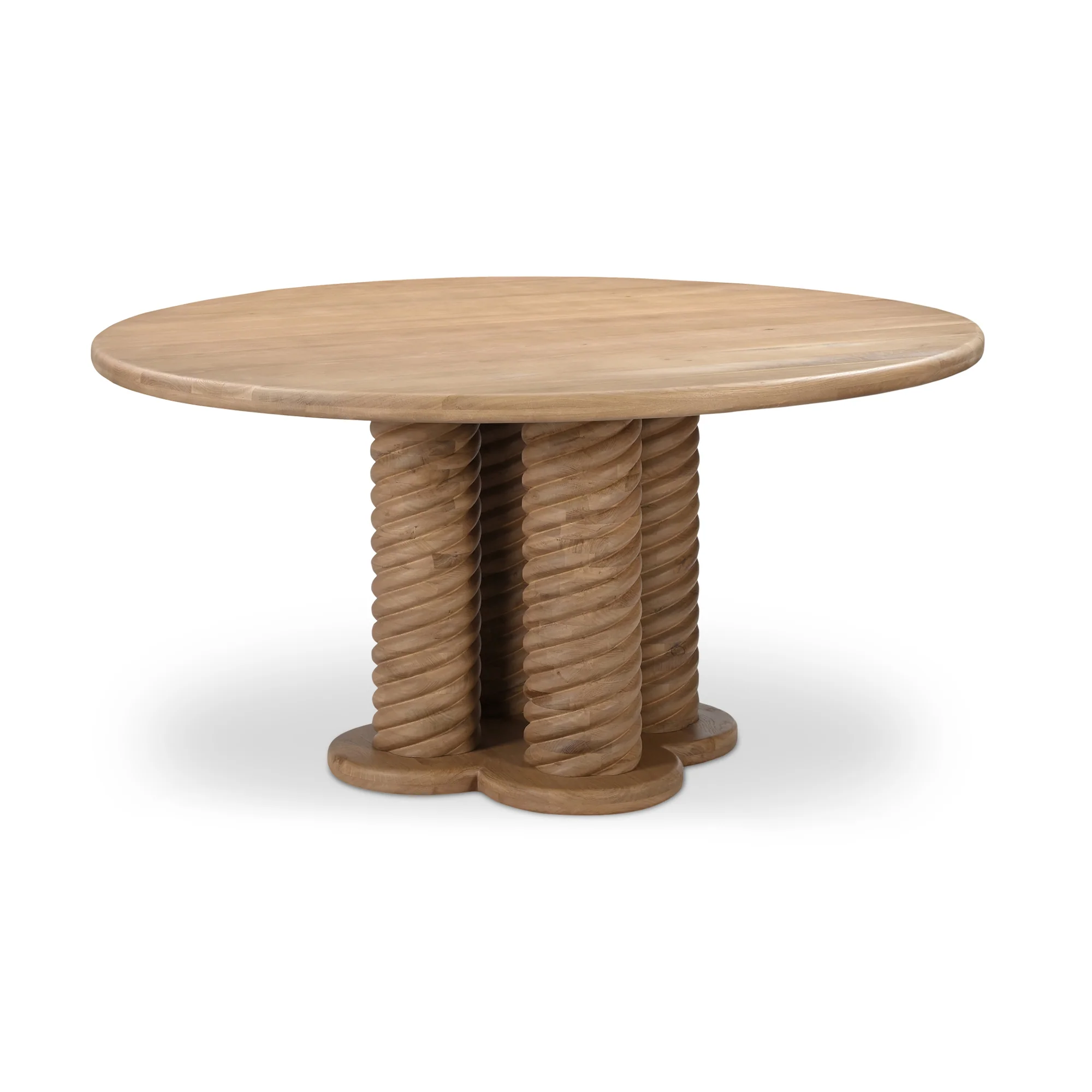Charlotte Oak Round Dining Table - Image 7