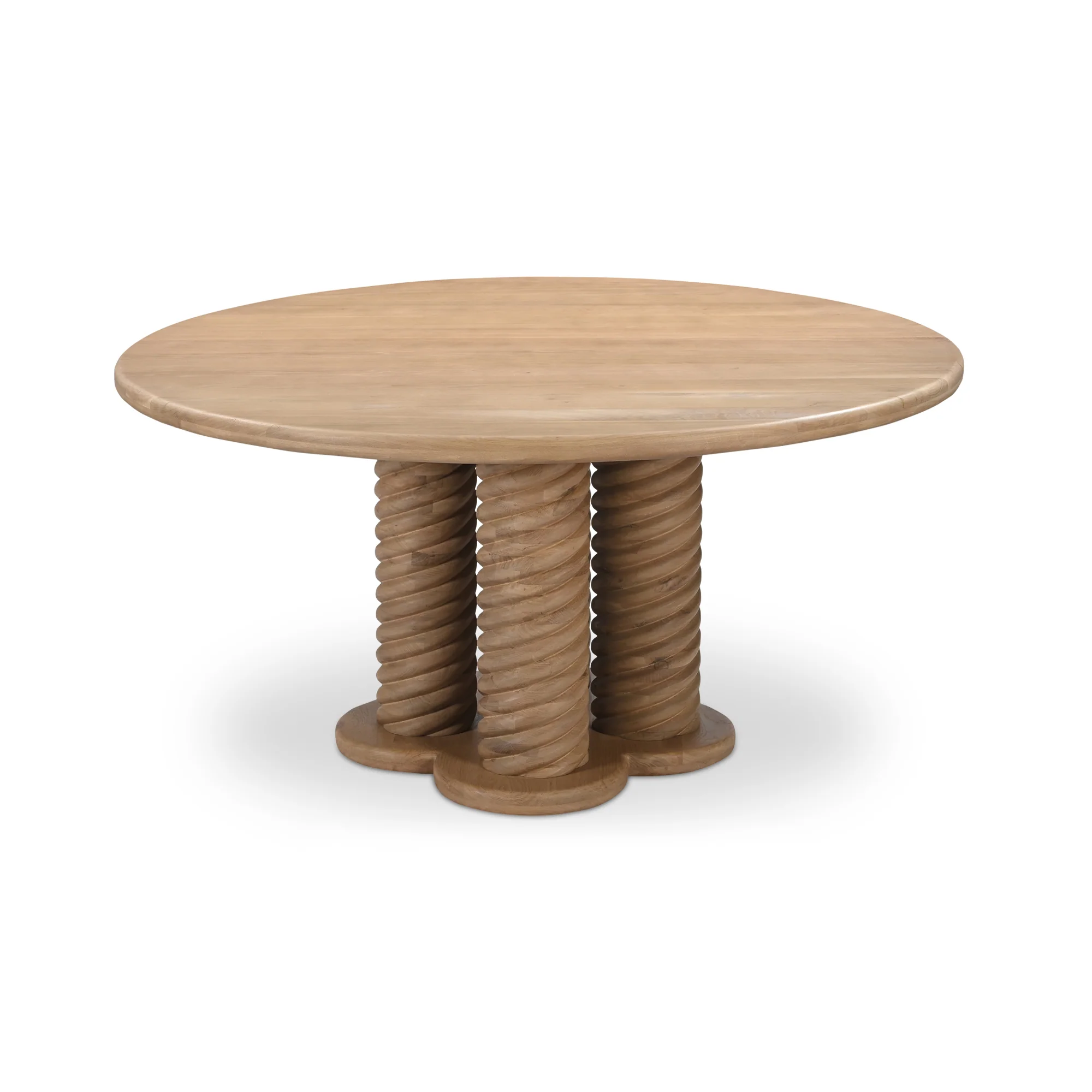 Charlotte Oak Round Dining Table - Image 8