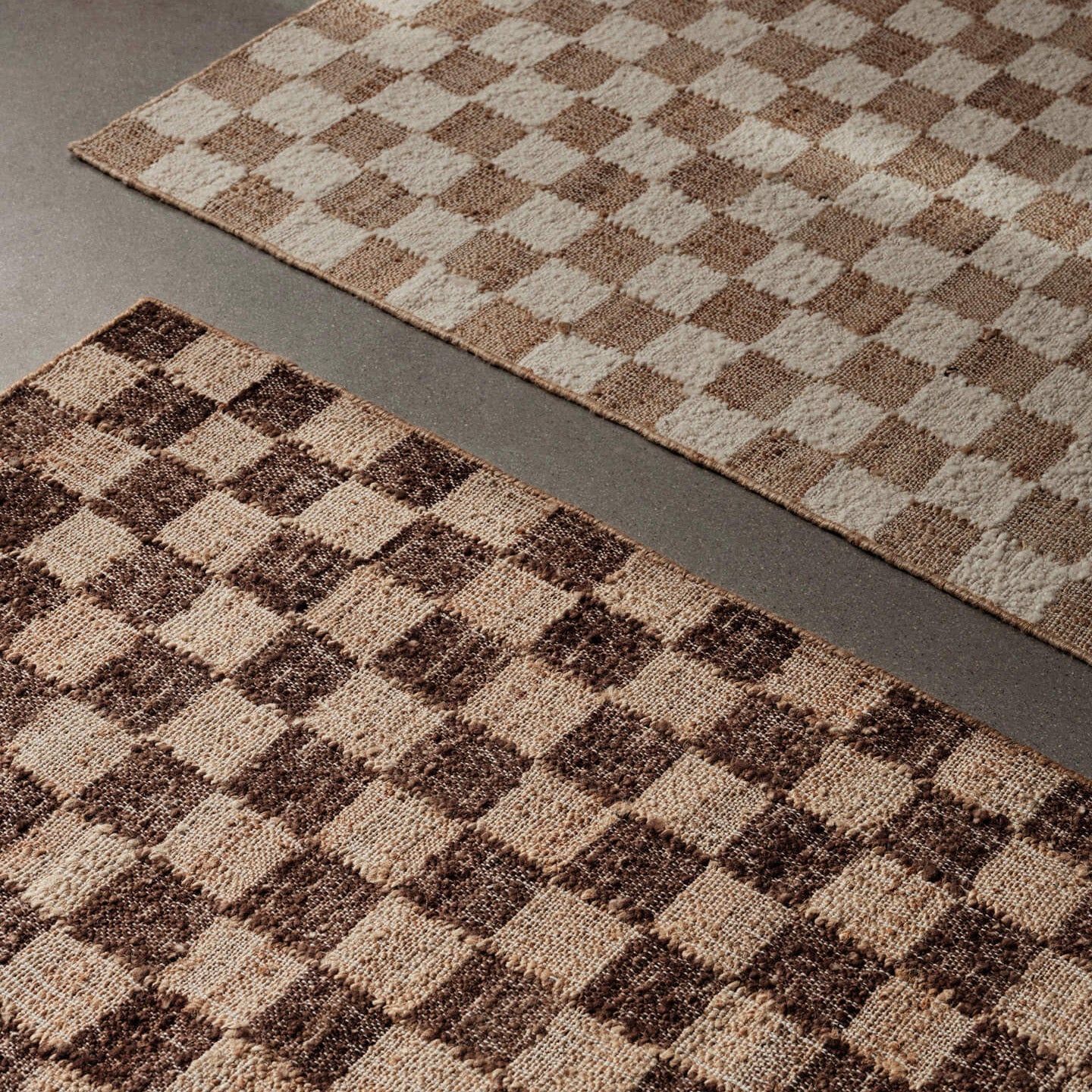 Check Wool Jute Rug - Image 2
