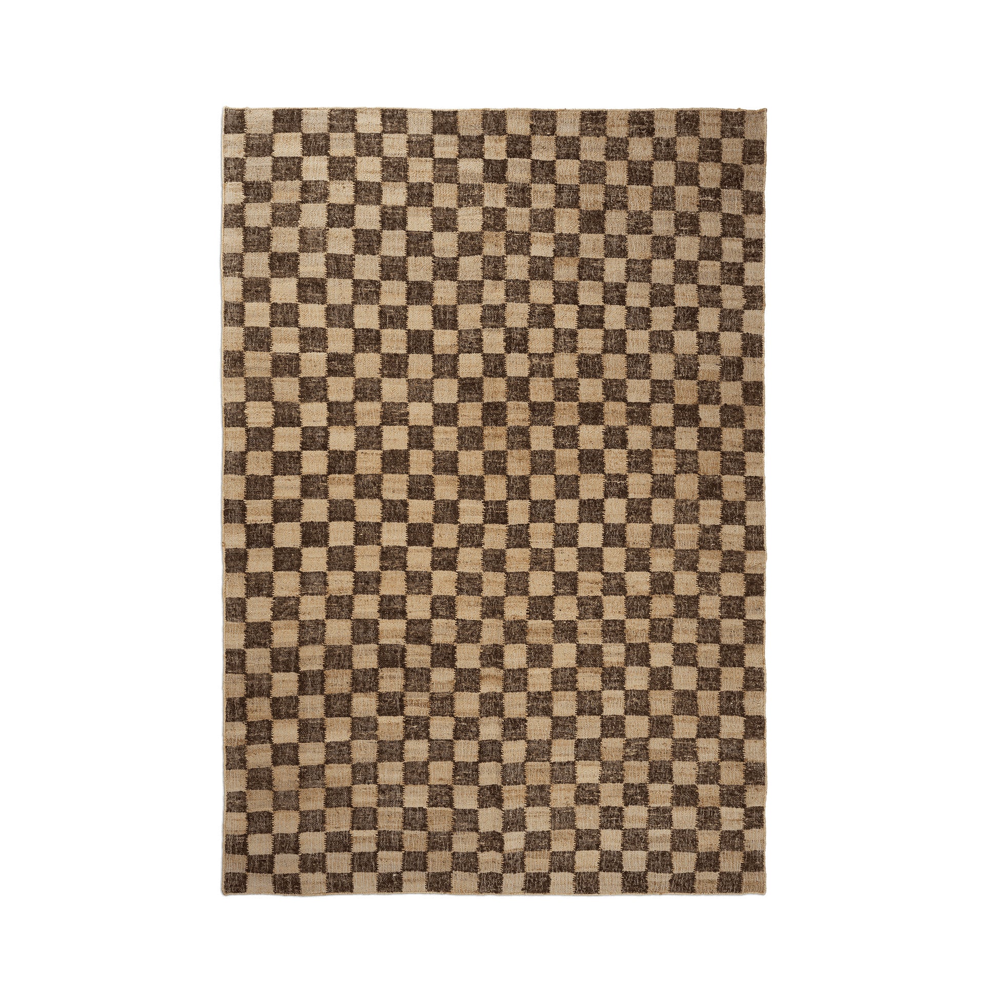 Check Wool Jute Rug - Image 3