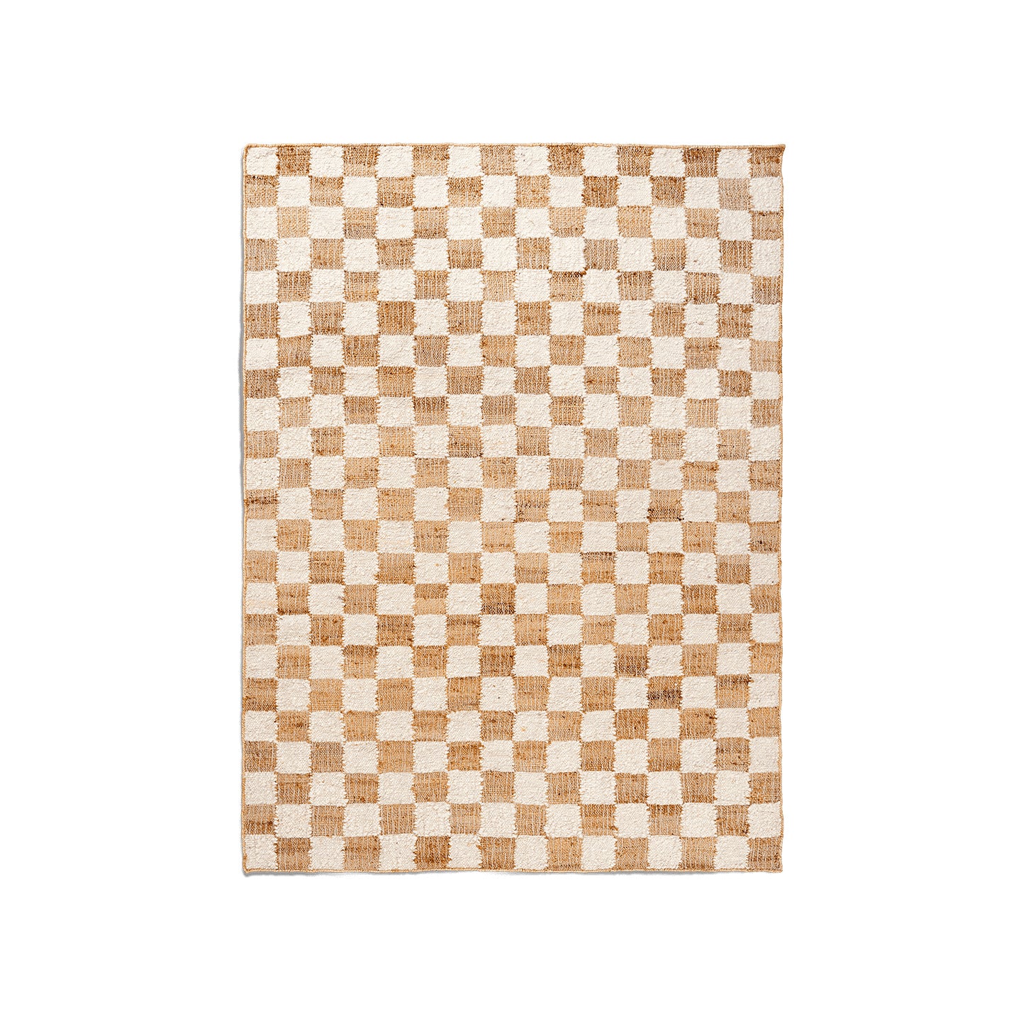 Check Wool Jute Rug - Image 5