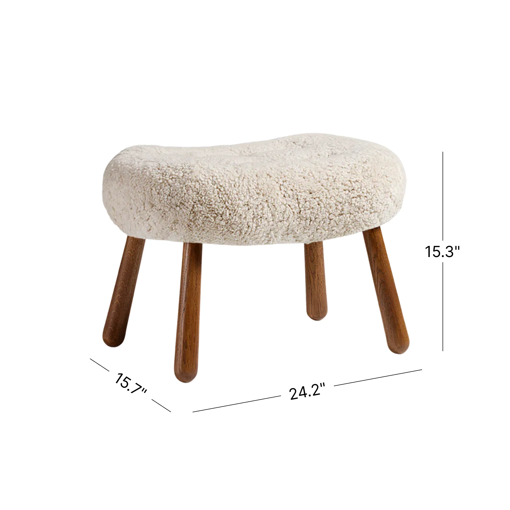 Clam Stool - Sheepskin - Image 13