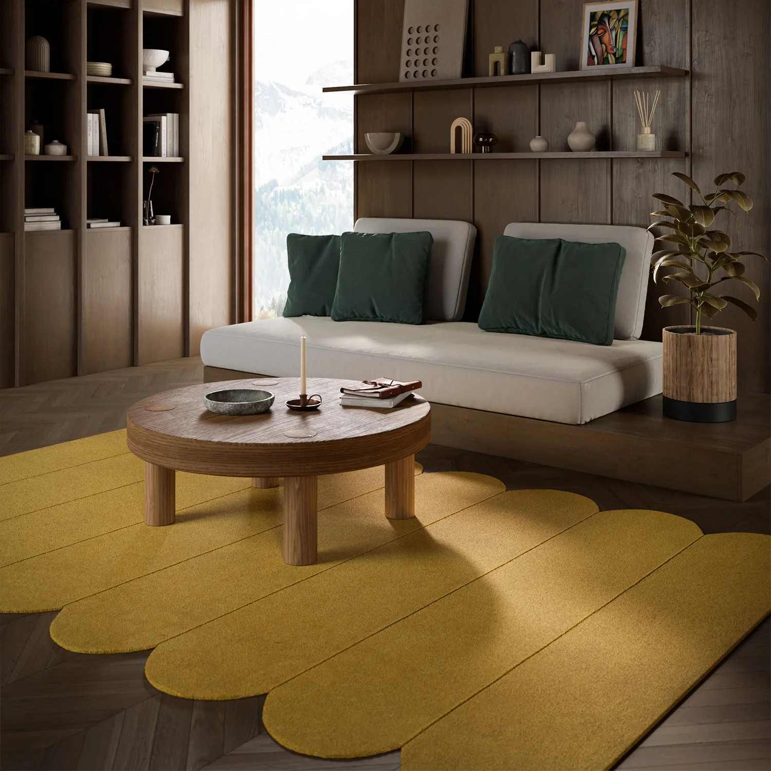 Claude-2 Tumeric Rug - Image 3