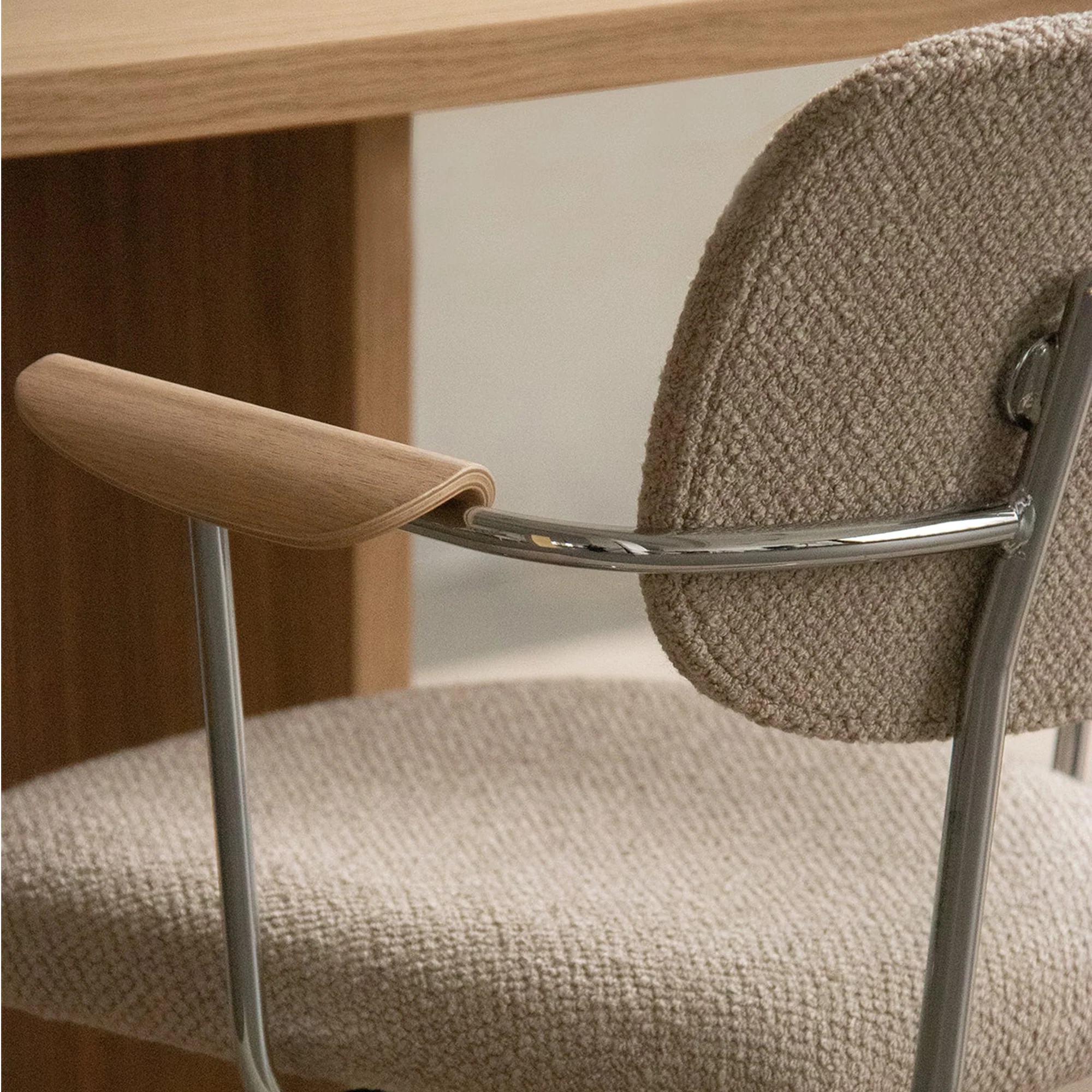Co Task Chair - Fully Upholstered W/ Arm - Beige - Image 3
