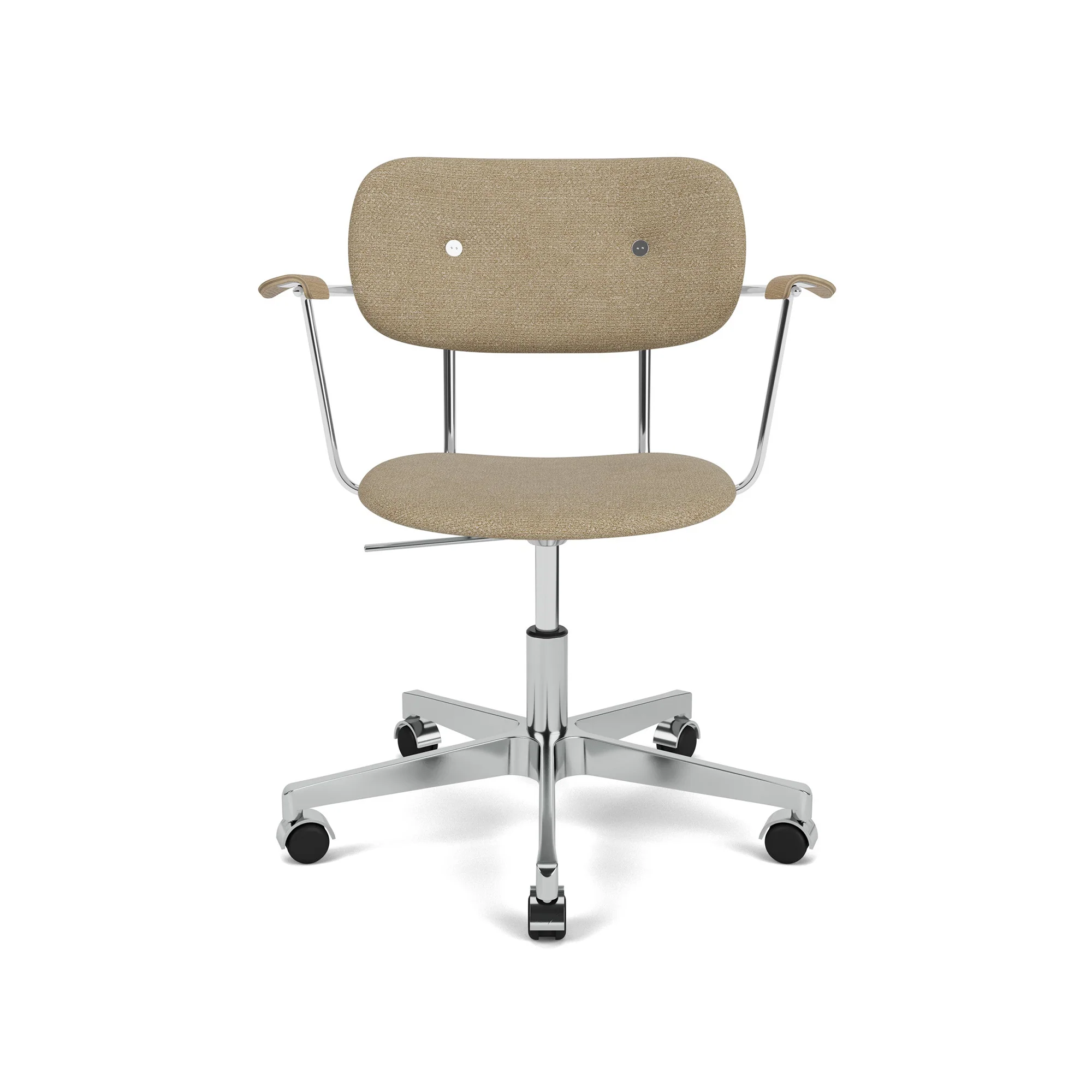 Co Task Chair - Fully Upholstered W/ Arm - Beige - Image 5