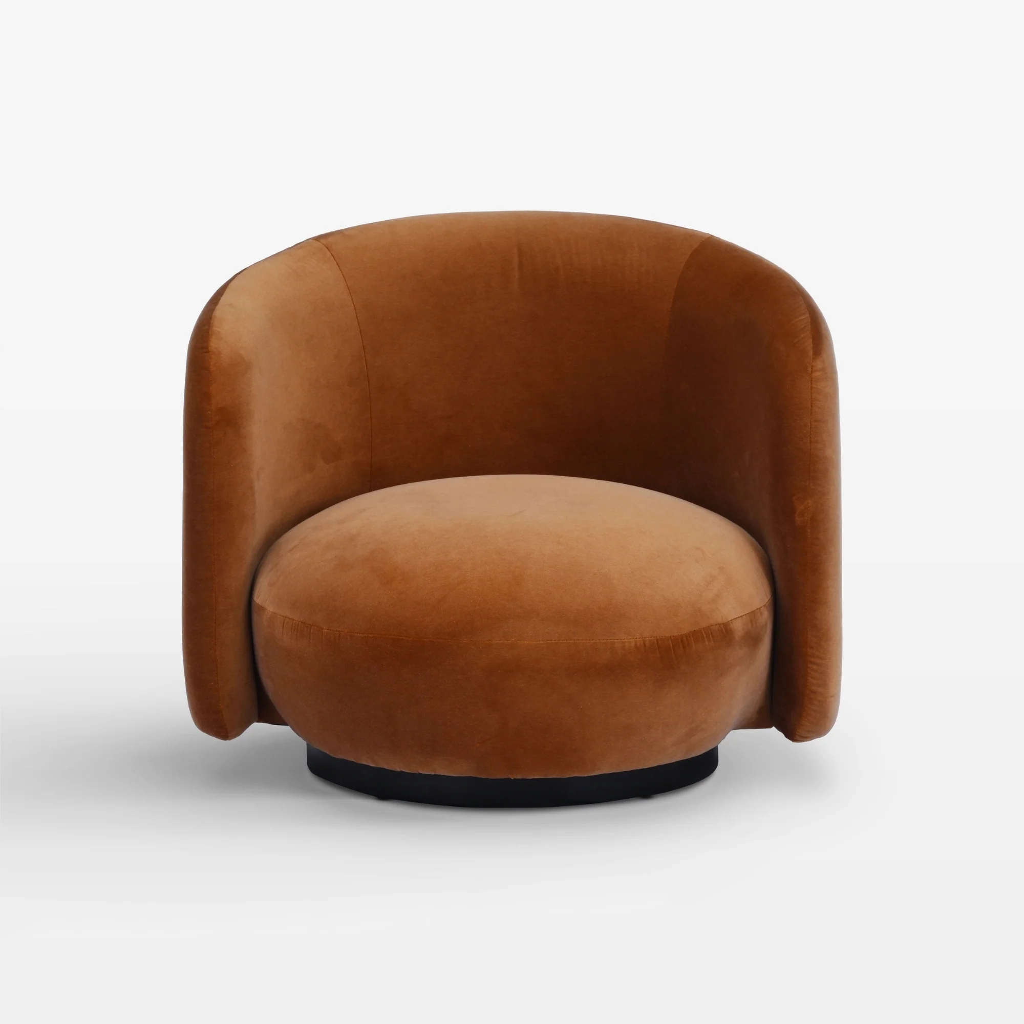 Collins Swivel Lounge Chair  Velvet - Image 3