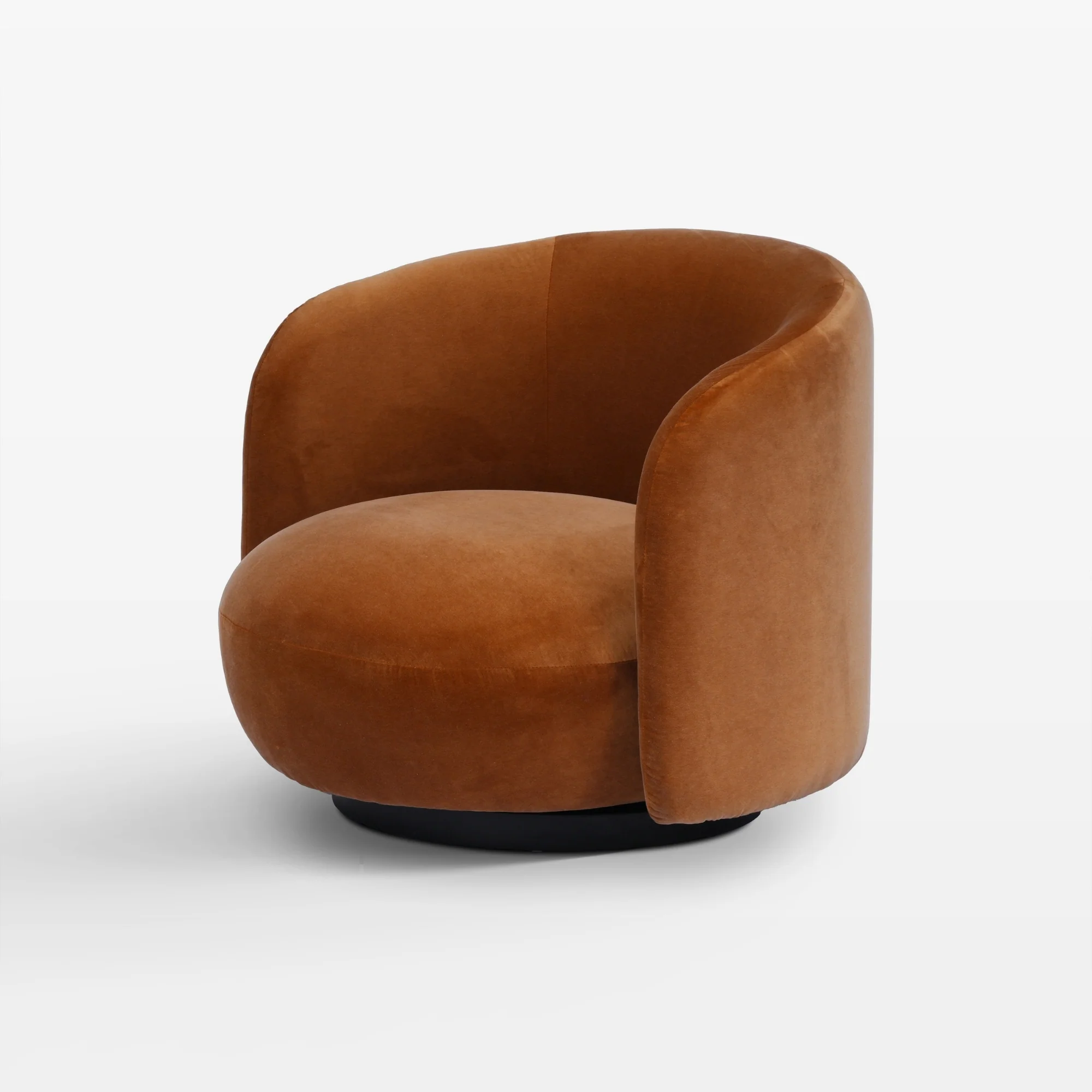 Collins Swivel Lounge Chair  Velvet - Image 4