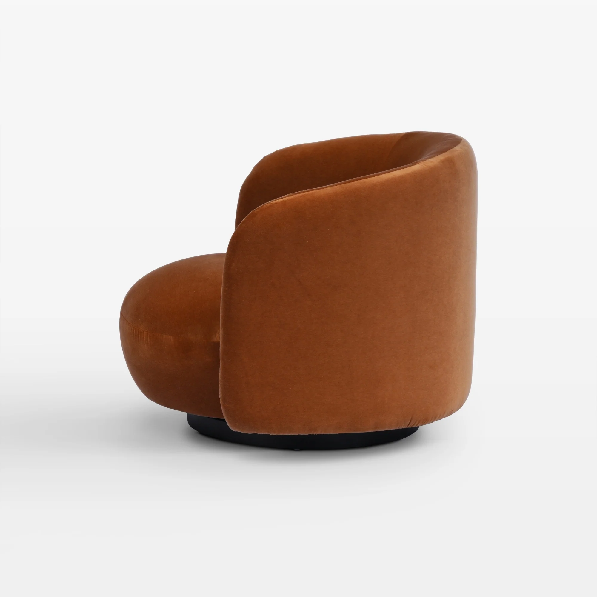 Collins Swivel Lounge Chair  Velvet - Image 5