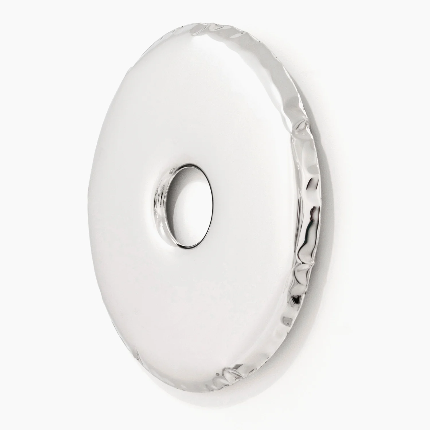 Contemporary Mirror 'Rondo 75' in Polished Stainless Steel - Image 3