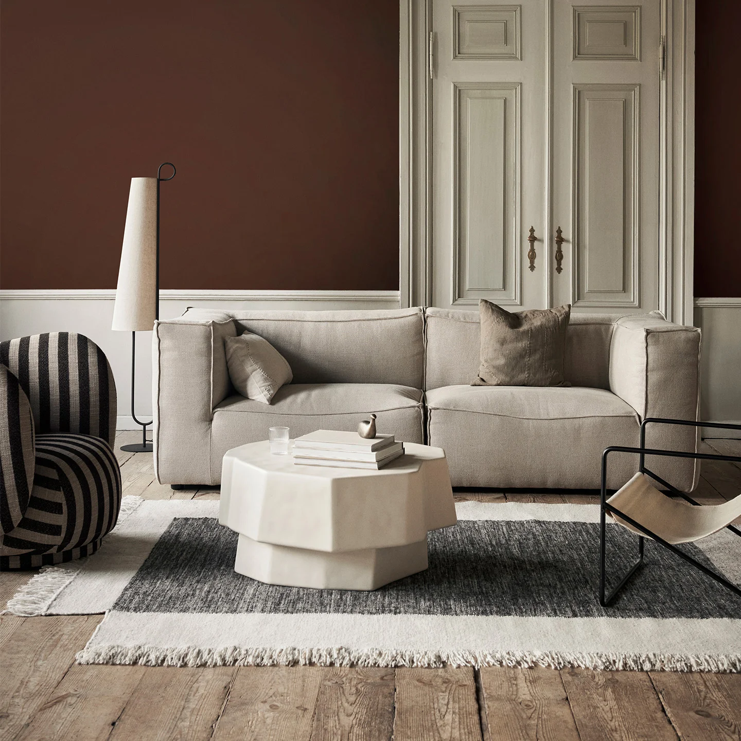 Counter Rug - Charcoal/Off-white - Image 3