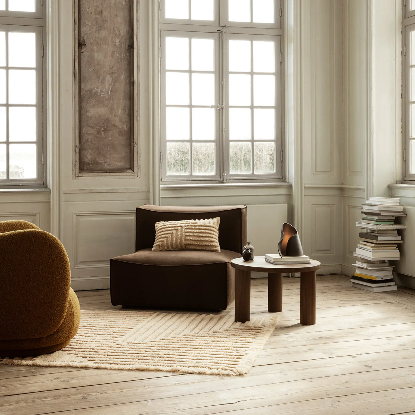 Crease Wool Cushion - Light Sand - Image 6