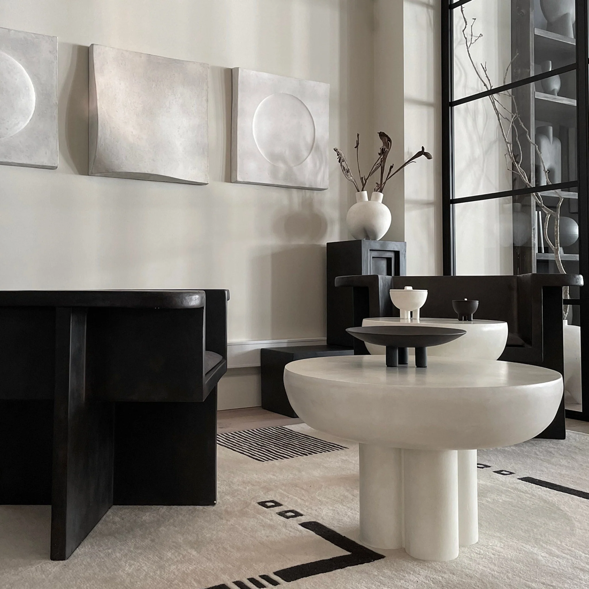 Crown Table, Low - Bone White - Pickup Only - Image 2