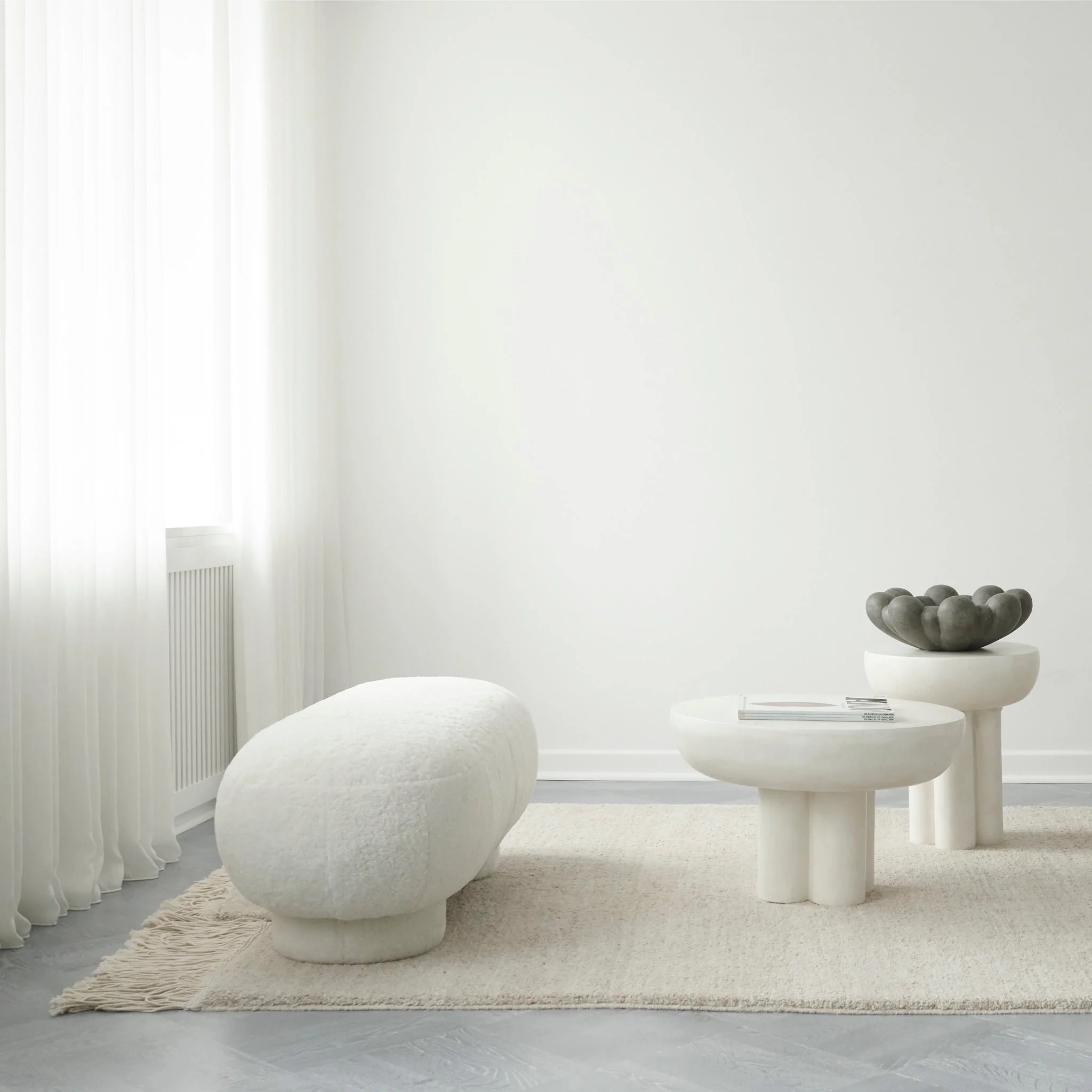 Crown Table, Low - Bone White - Pickup Only - Image 3
