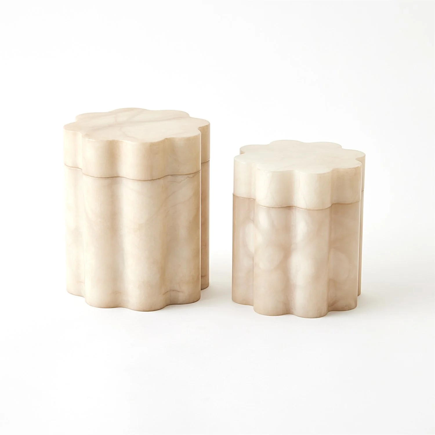 Cumulus Alabaster Tall Boxes - Cream - Image 6
