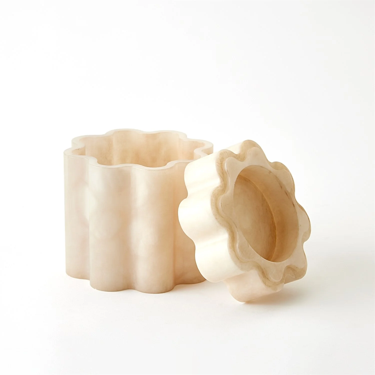 Cumulus Alabaster Tall Boxes - Cream - Image 8