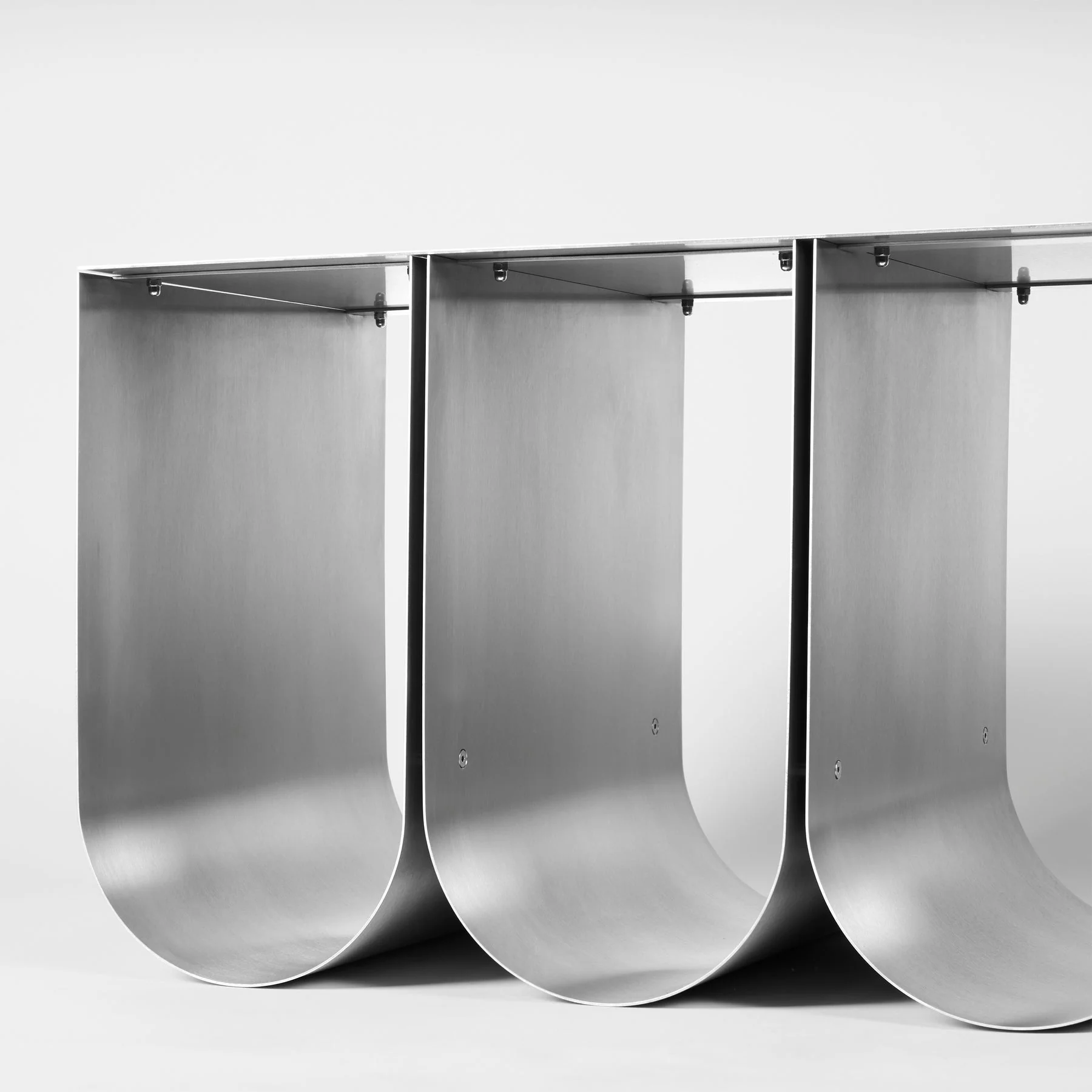 Curved Bench - Stainless Steel - Image 5