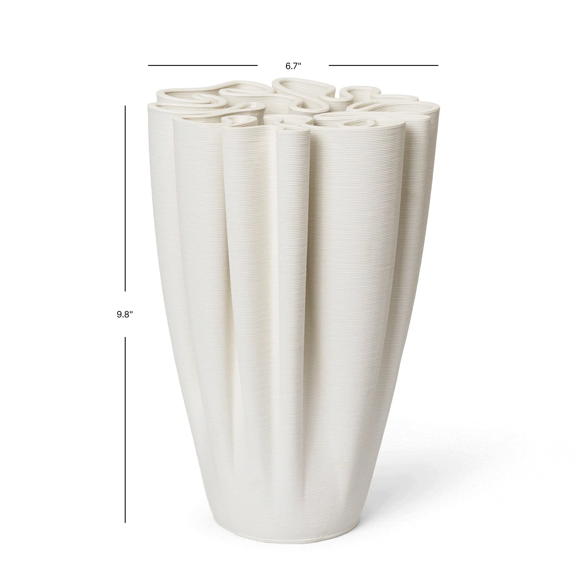 Dedali Vase - Off-white - Image 6