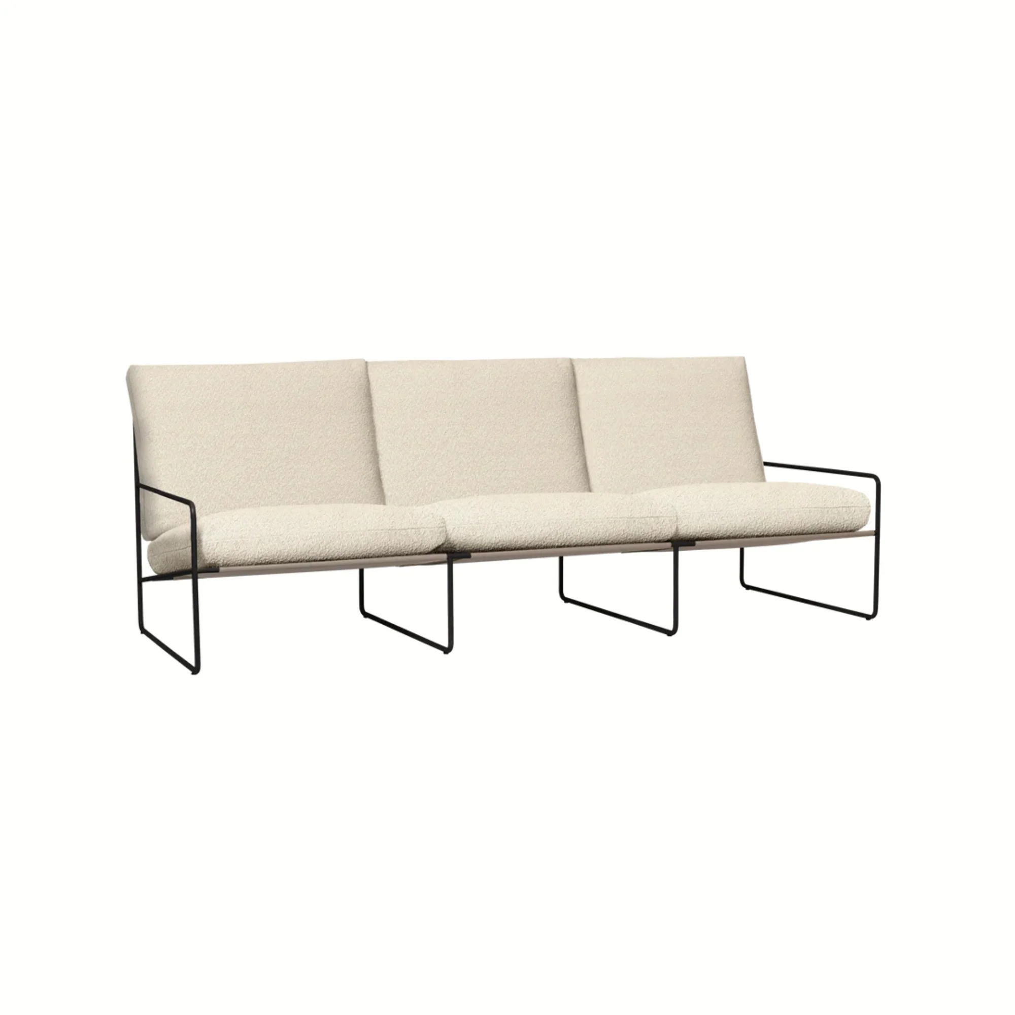 Desert 3-seater - Black - Pure Bouclé - Image 4