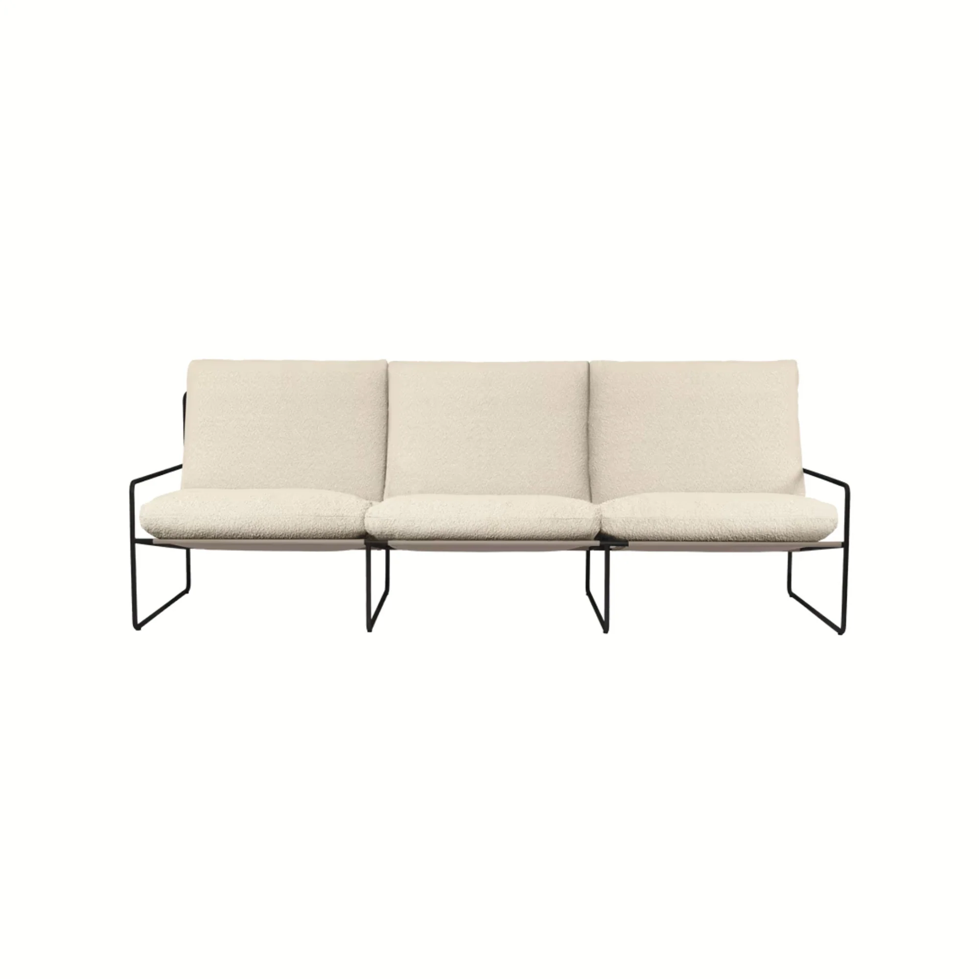 Desert 3-seater - Black - Pure Bouclé - Image 6