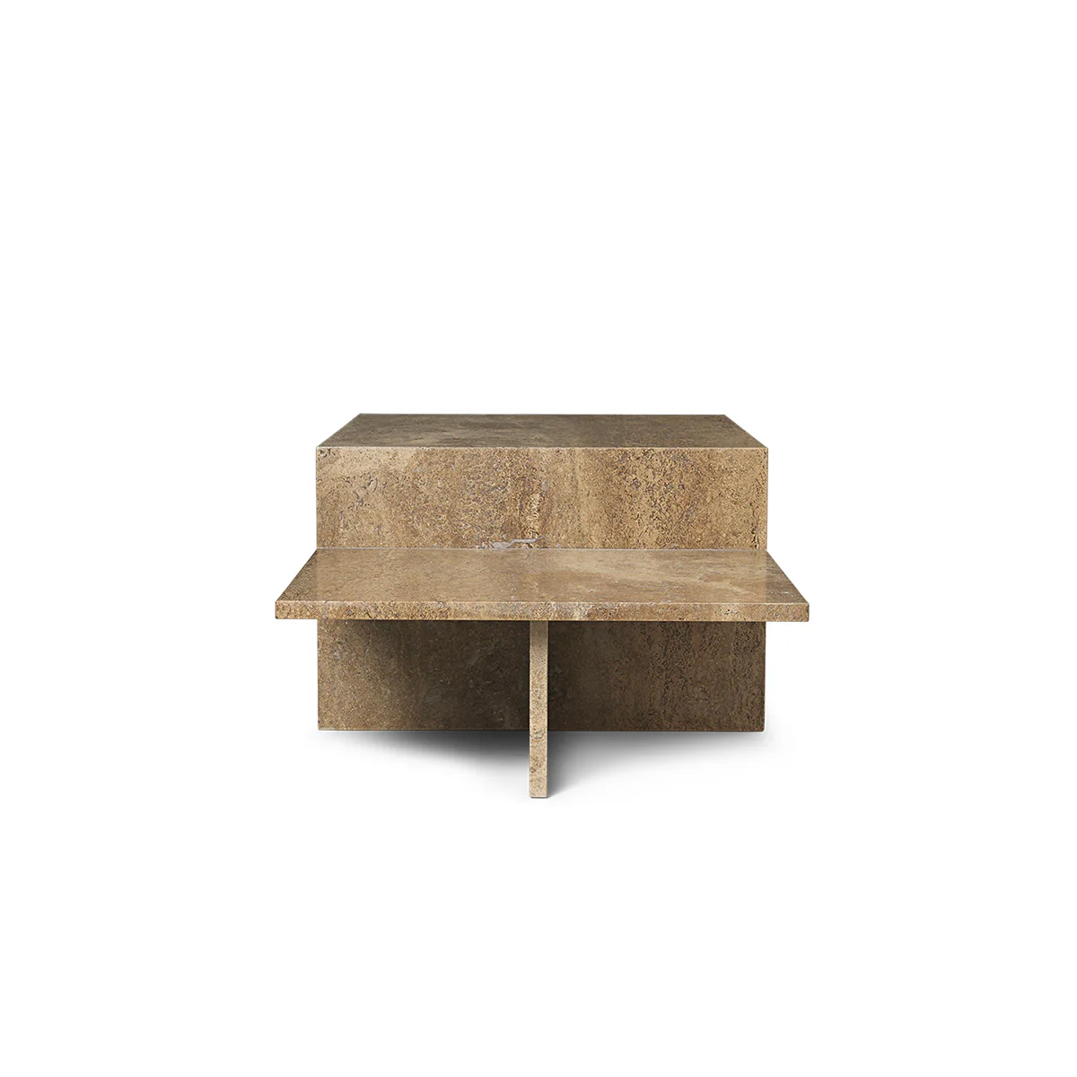 Distinct Coffee Table - Dark Brown Travertine - Image 4