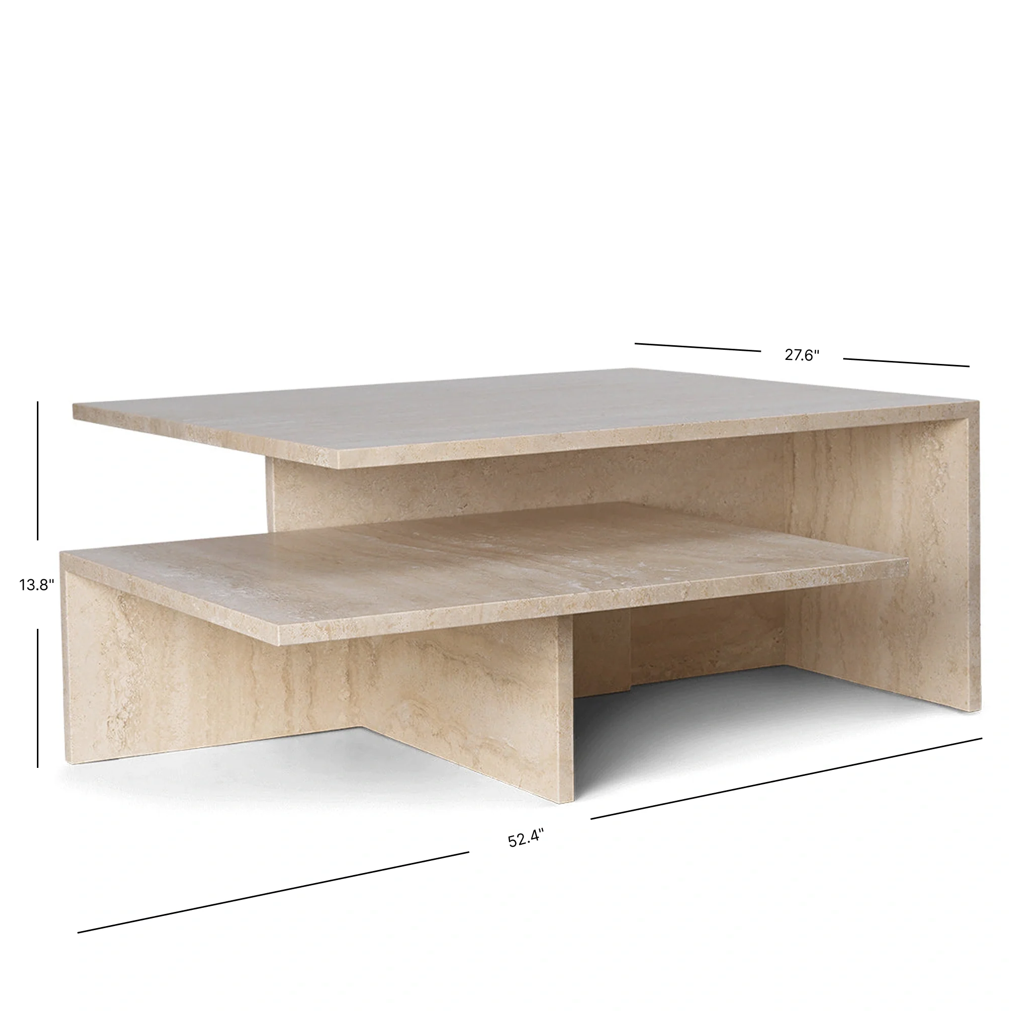 Distinct Grande Duo Tables - Travertine - Image 5
