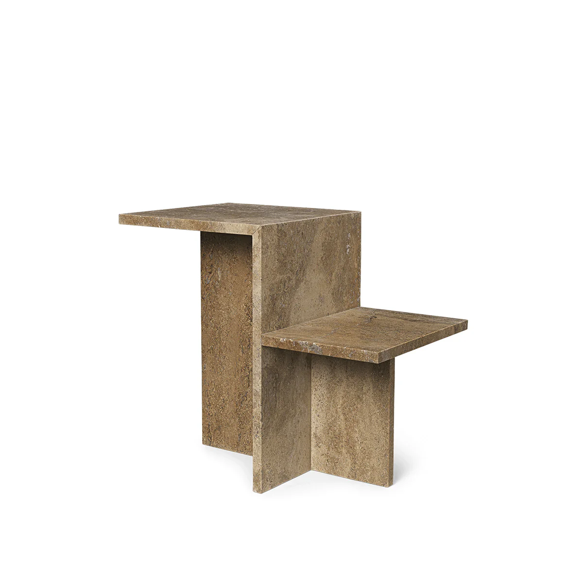 Distinct Side Table - Travertine - Image 11