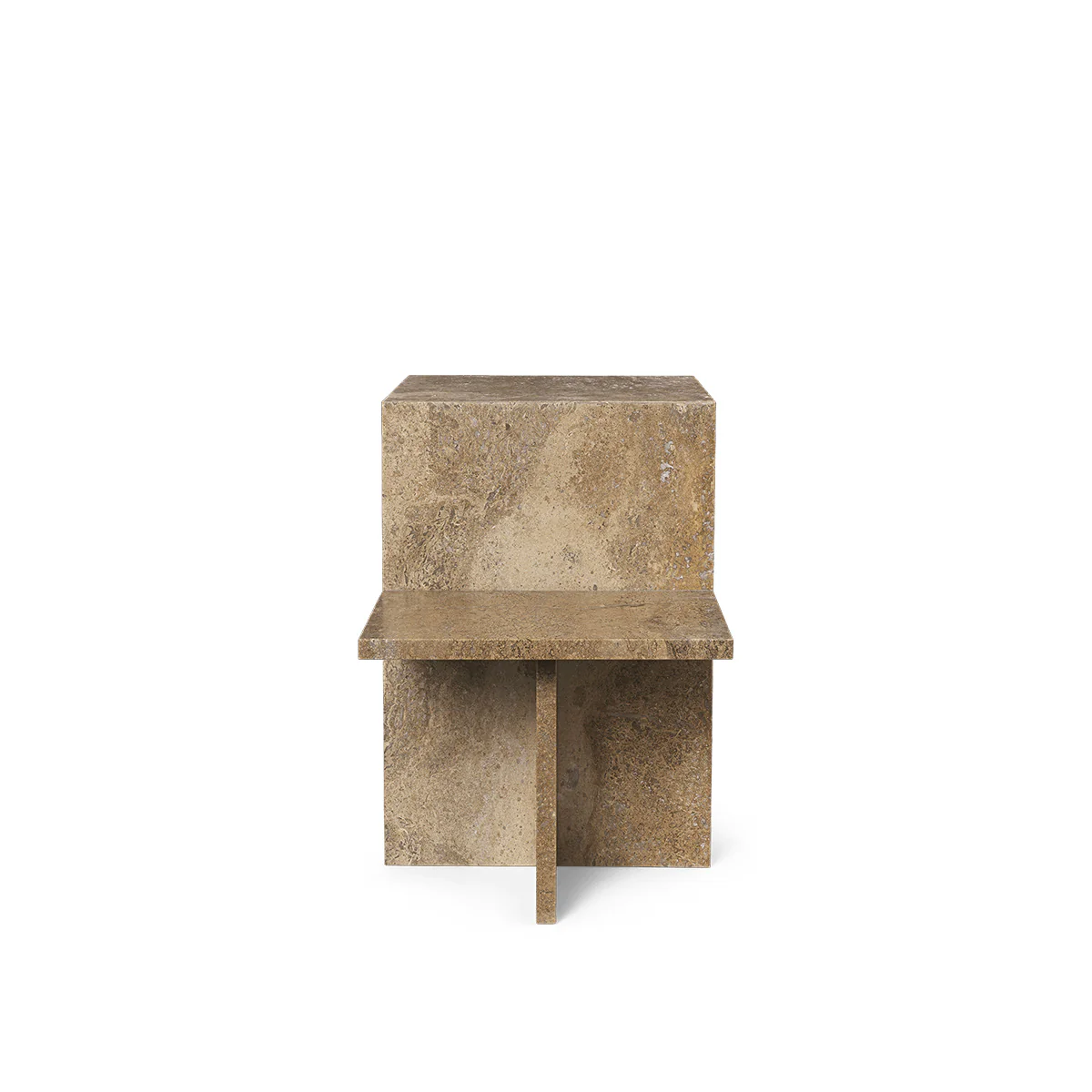 Distinct Side Table - Travertine - Image 13