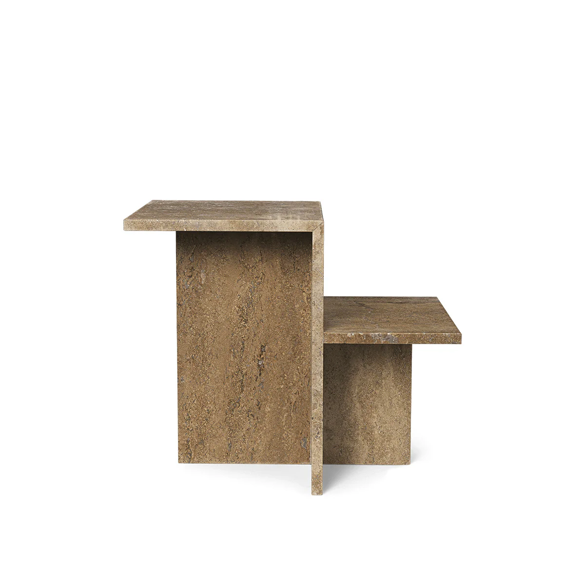 Distinct Side Table - Travertine - Image 14