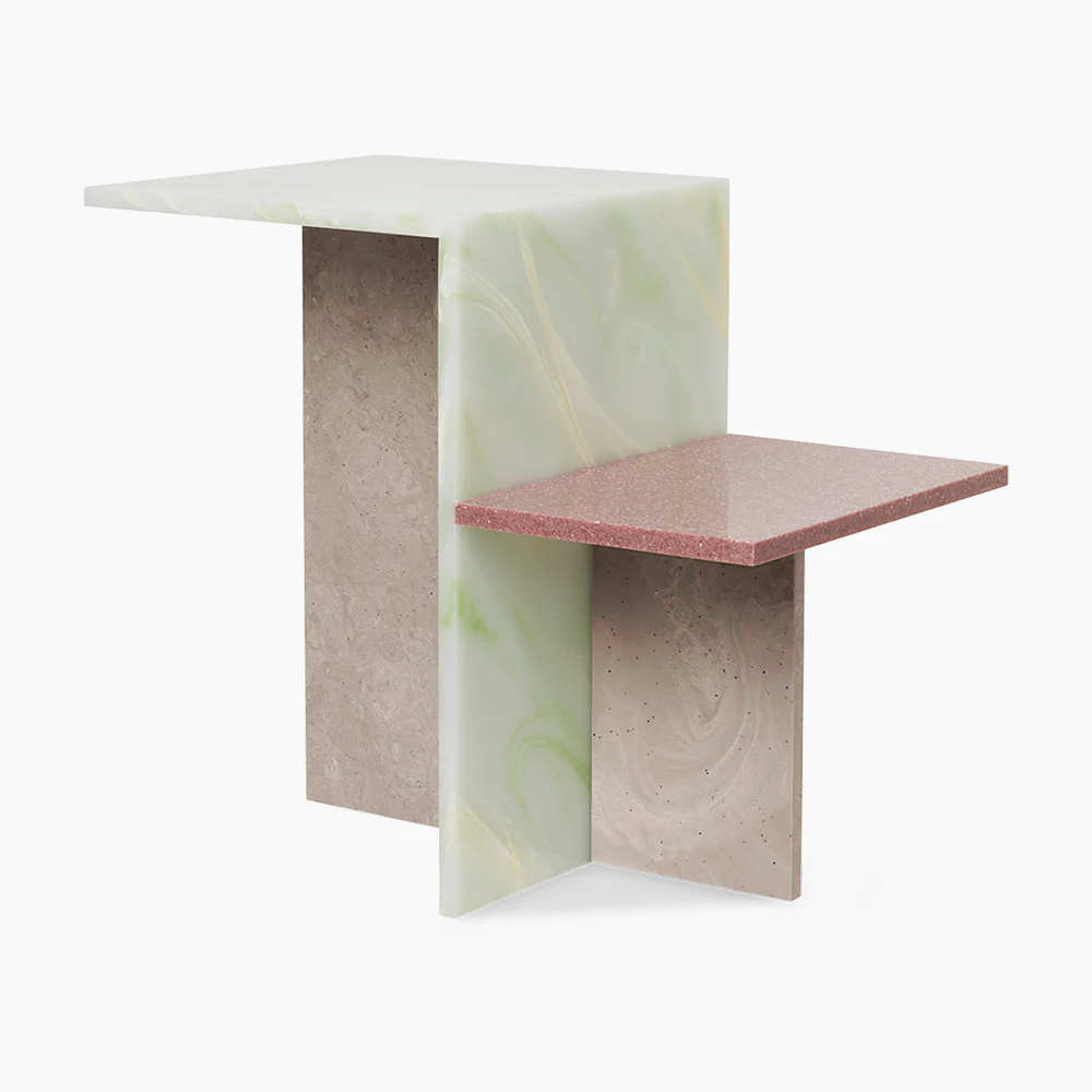 Distinct Side Table - Travertine - Image 4