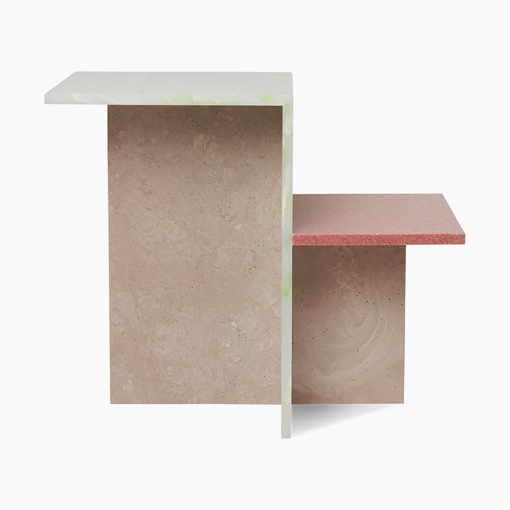 Distinct Side Table - Travertine - Image 6