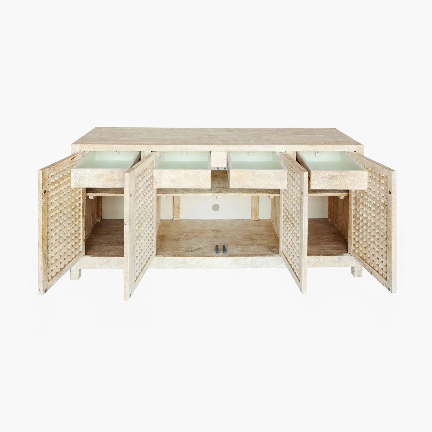 Driftwood Lattice Credenza - Image 3