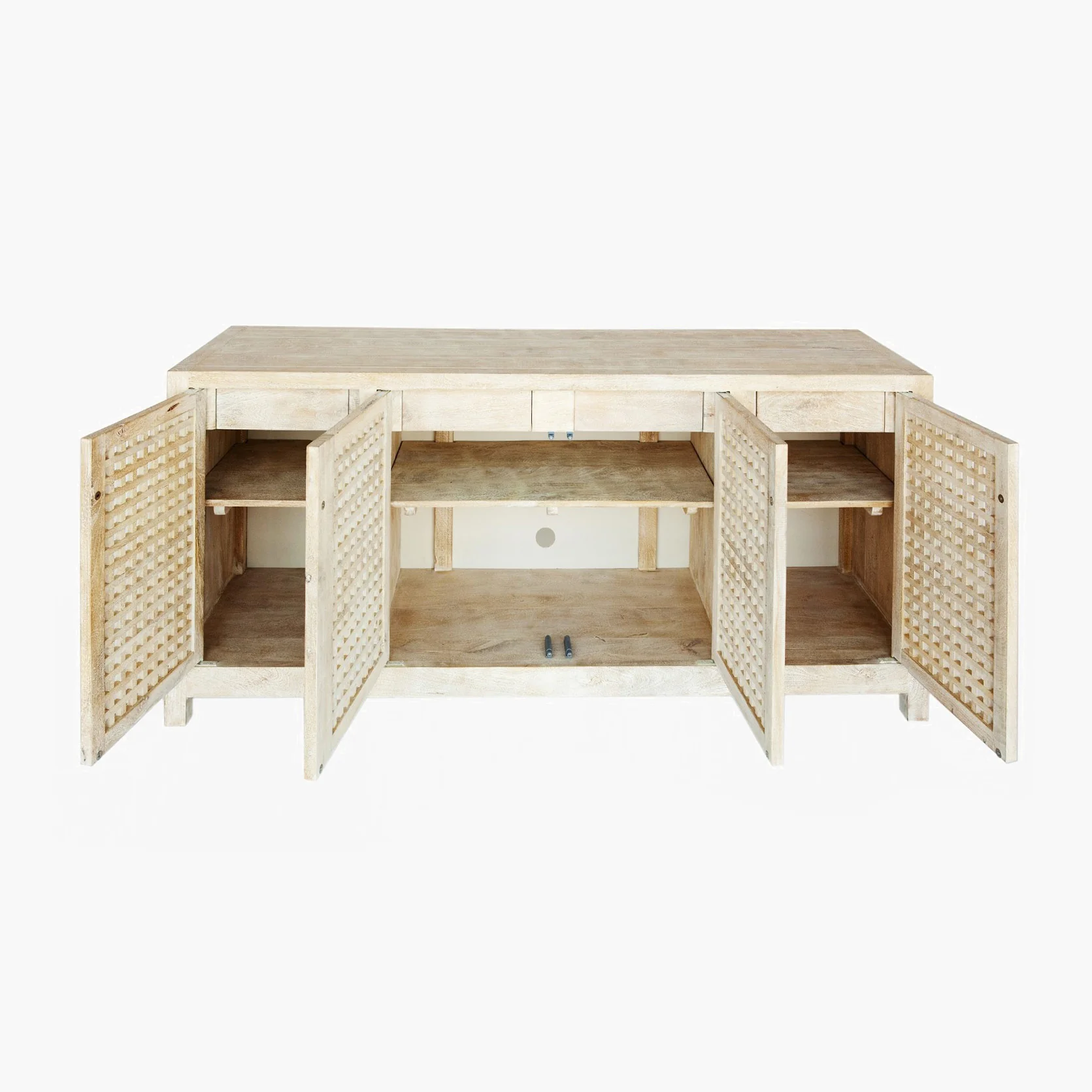 Driftwood Lattice Credenza - Image 4