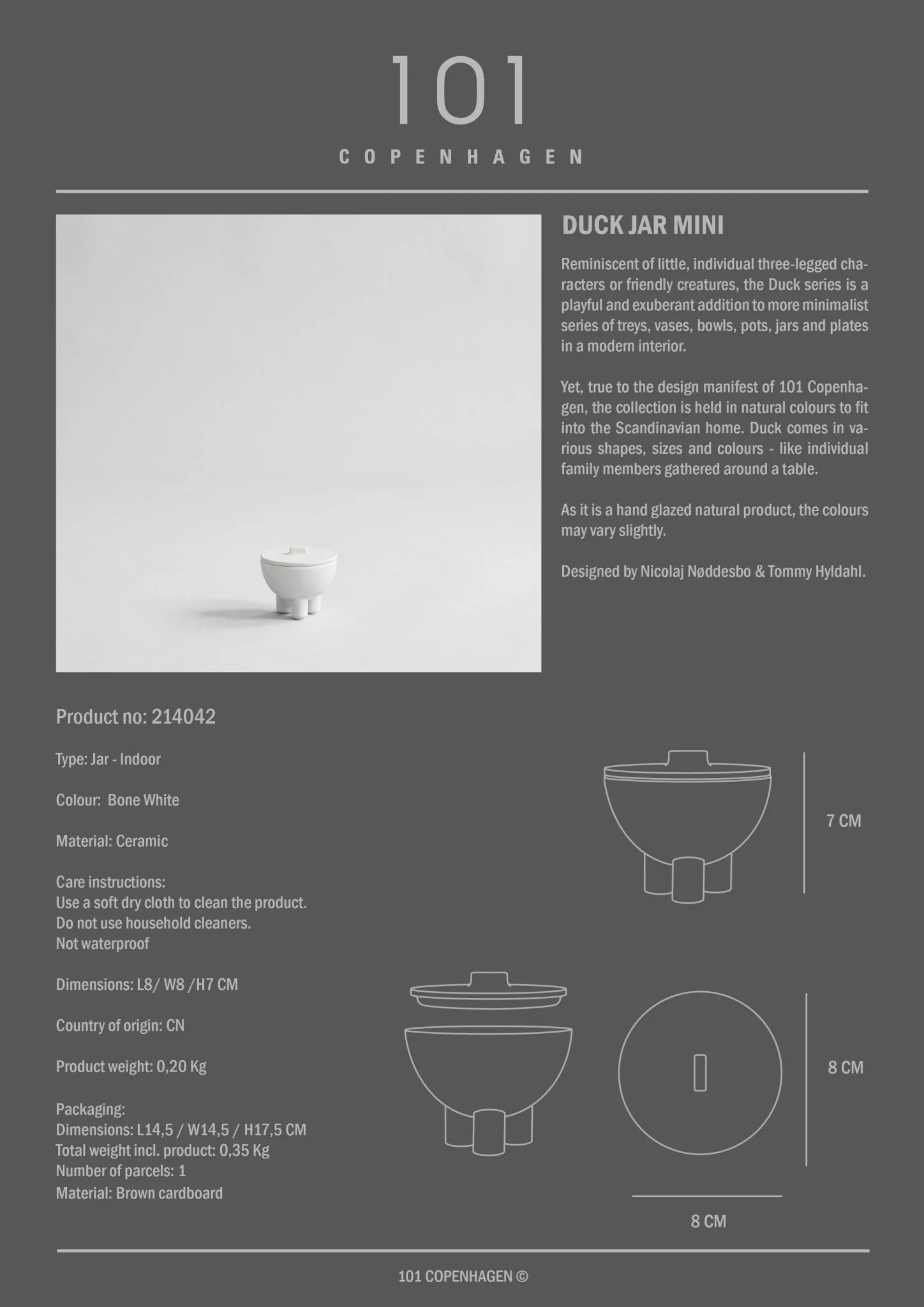 Duck Jar, Mini - Bone White - Image 8
