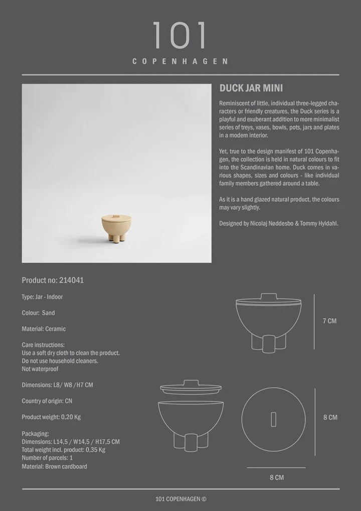Duck Jar, Mini - Coffee - Image 16