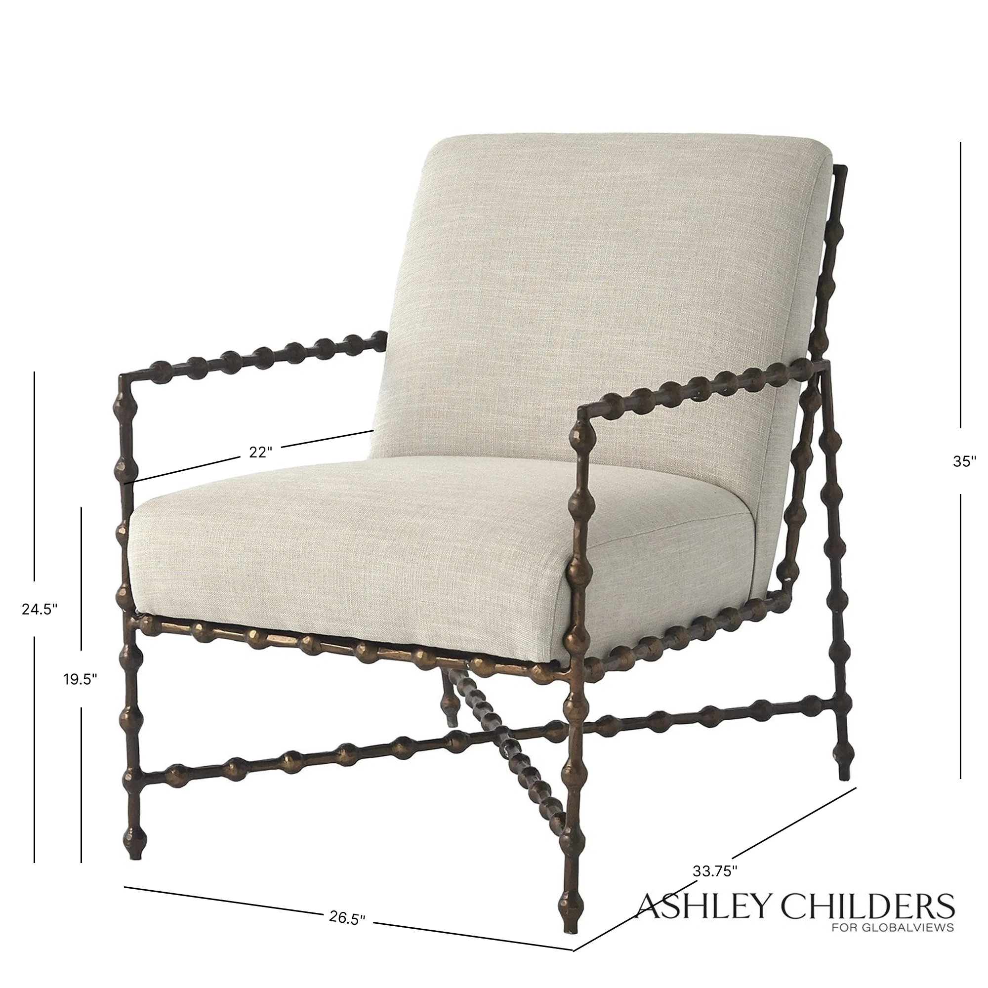 Elder Lounge Chair - Bronze - Image 15