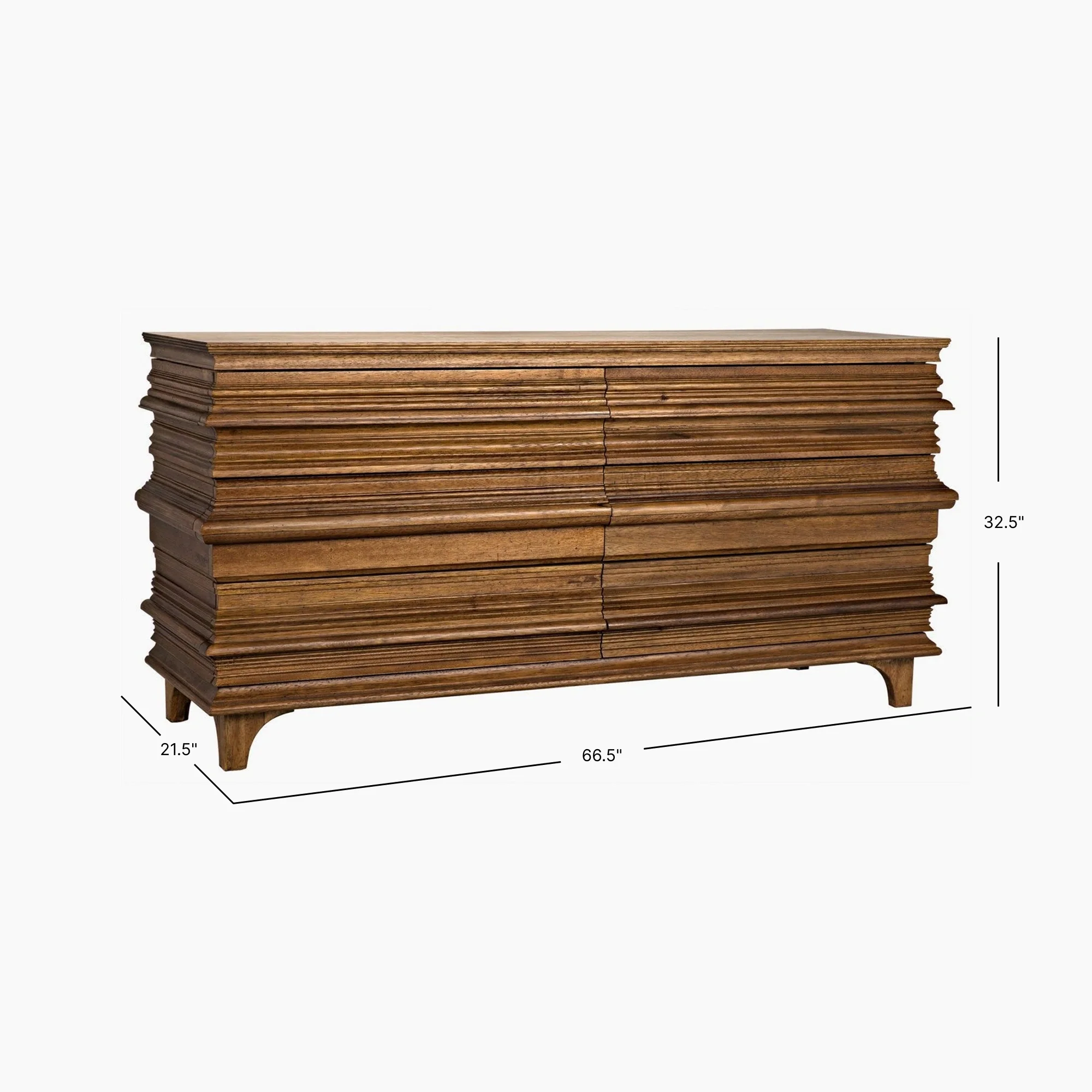 Ellie 6 Drawer, Dark Walnut - Image 9